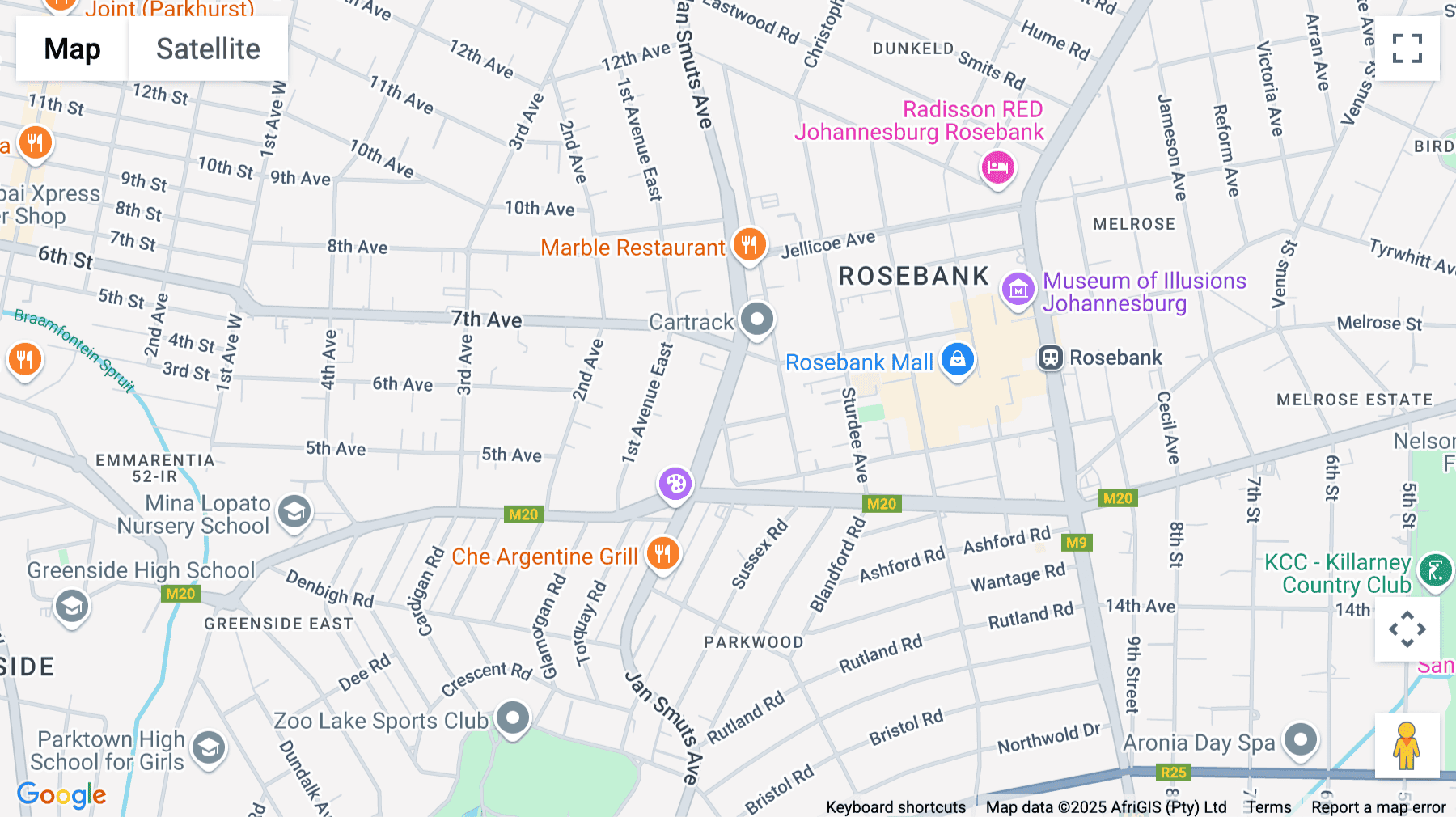 Click for interative map of 158 Jan Smuts Avenue, Johannesburg