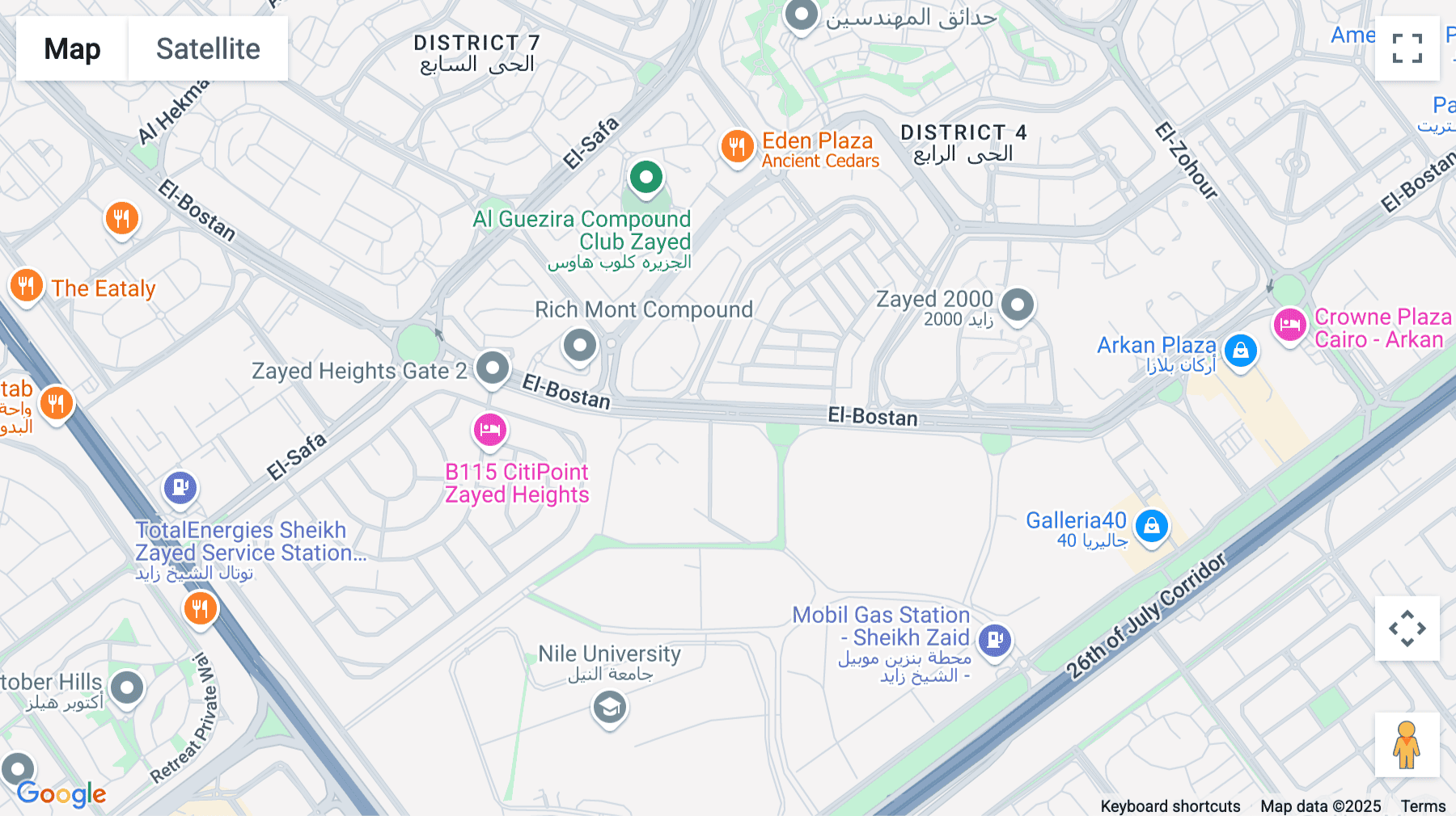 Click for interative map of Park Street, Sheikh Zayed City, Greater Cairo, Giza Governorate, Floor 5, Cairo