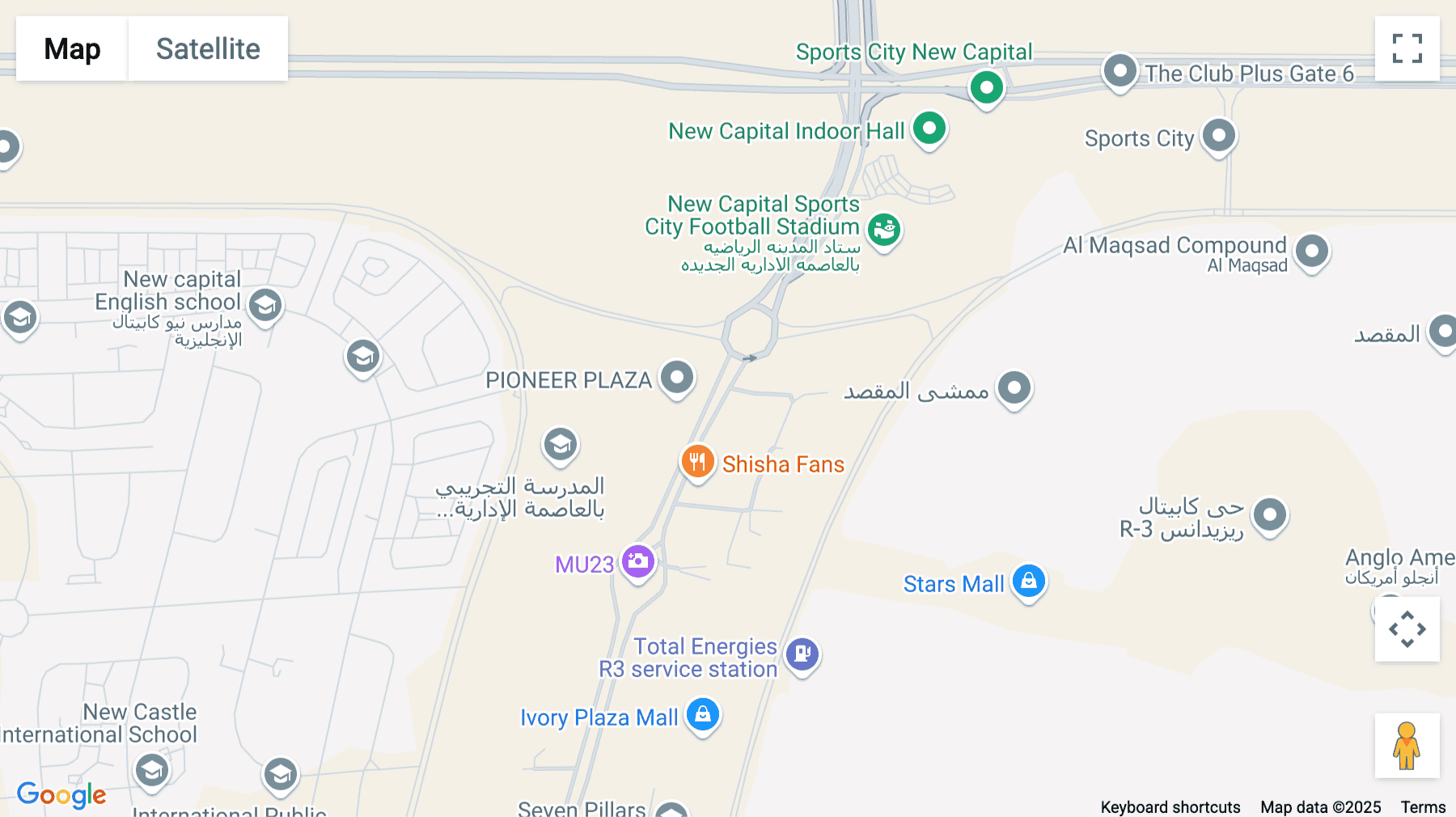Click for interative map of Pioneer Plaza Business Complex, Cairo