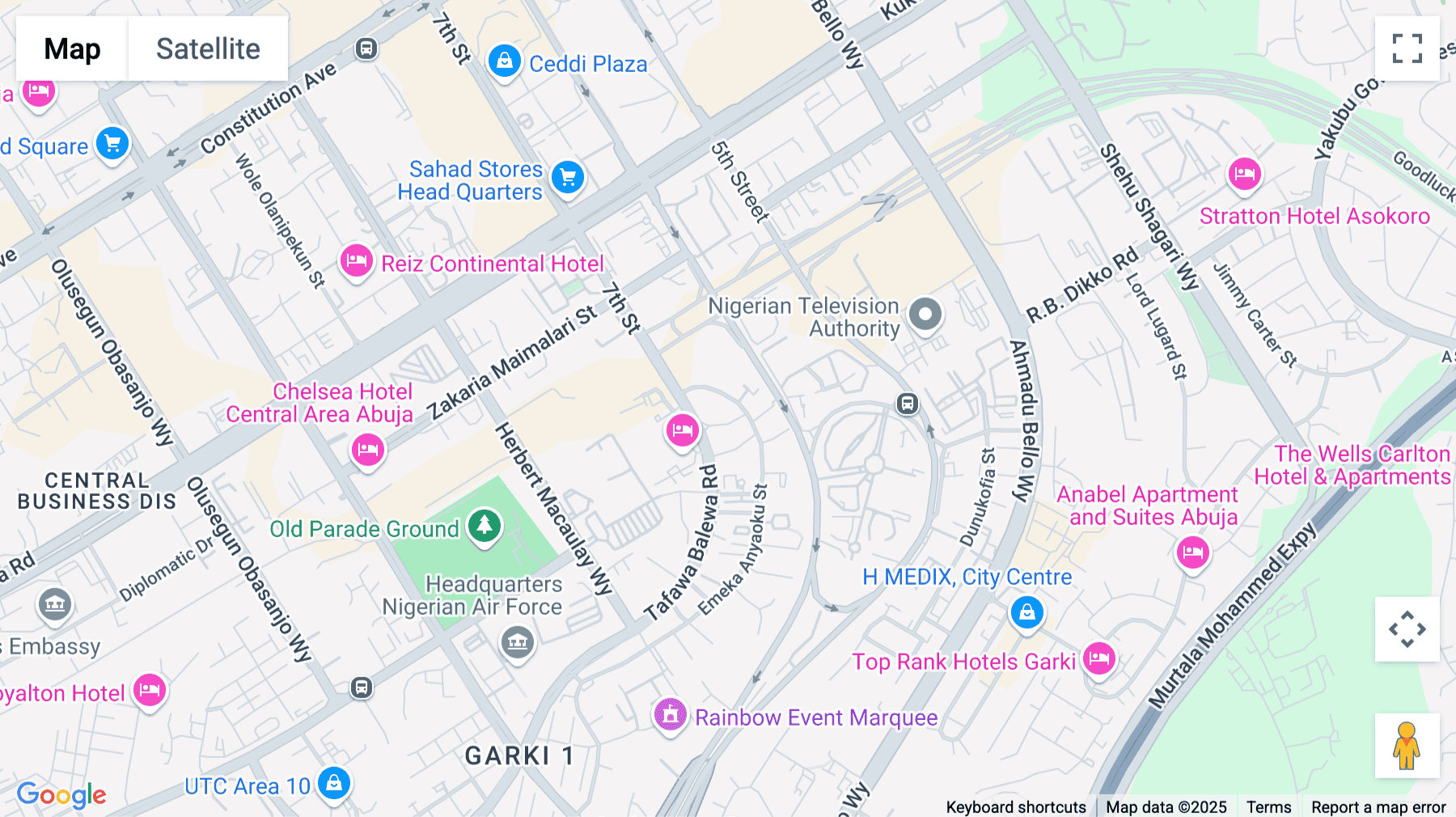 Click for interative map of No.16, Emeka Anyaoku Street, Area 11, (Opposite Nicon Luxury Hotel), Garki, Abuja
