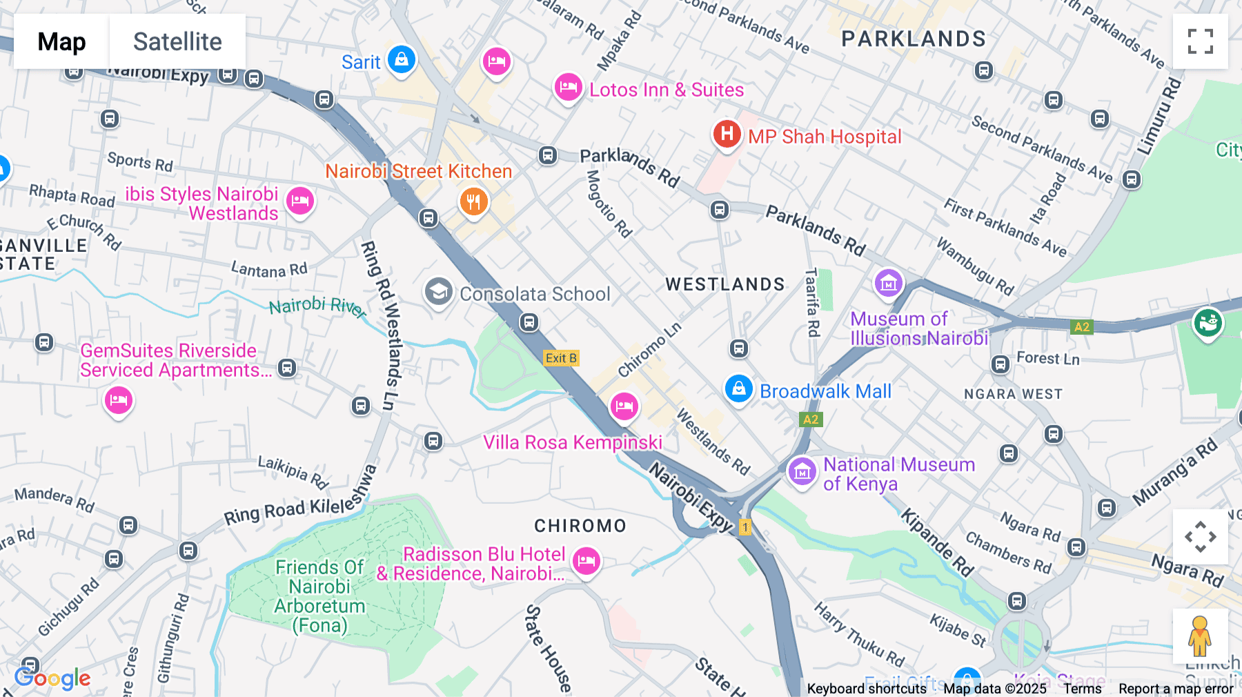 Click for interative map of Westlands Road, 14th Floor, Global Trade Centre, Nairobi