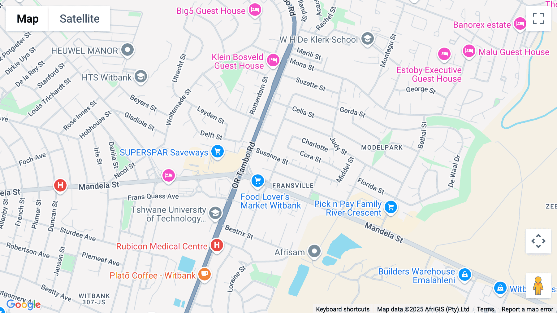 Click for interative map of C/O Frans and Susanna Street, Ground Floor, Witbank Building, Witbank