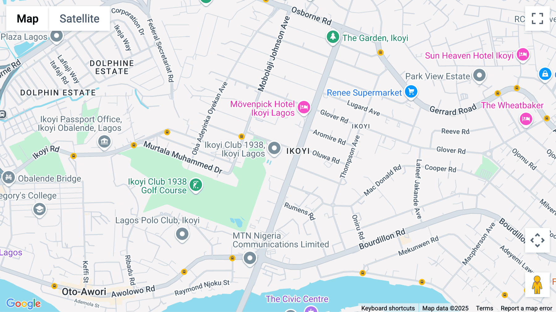 Click for interative map of 39 Alfred Rewane Road, Mulliner Towers, Lagos