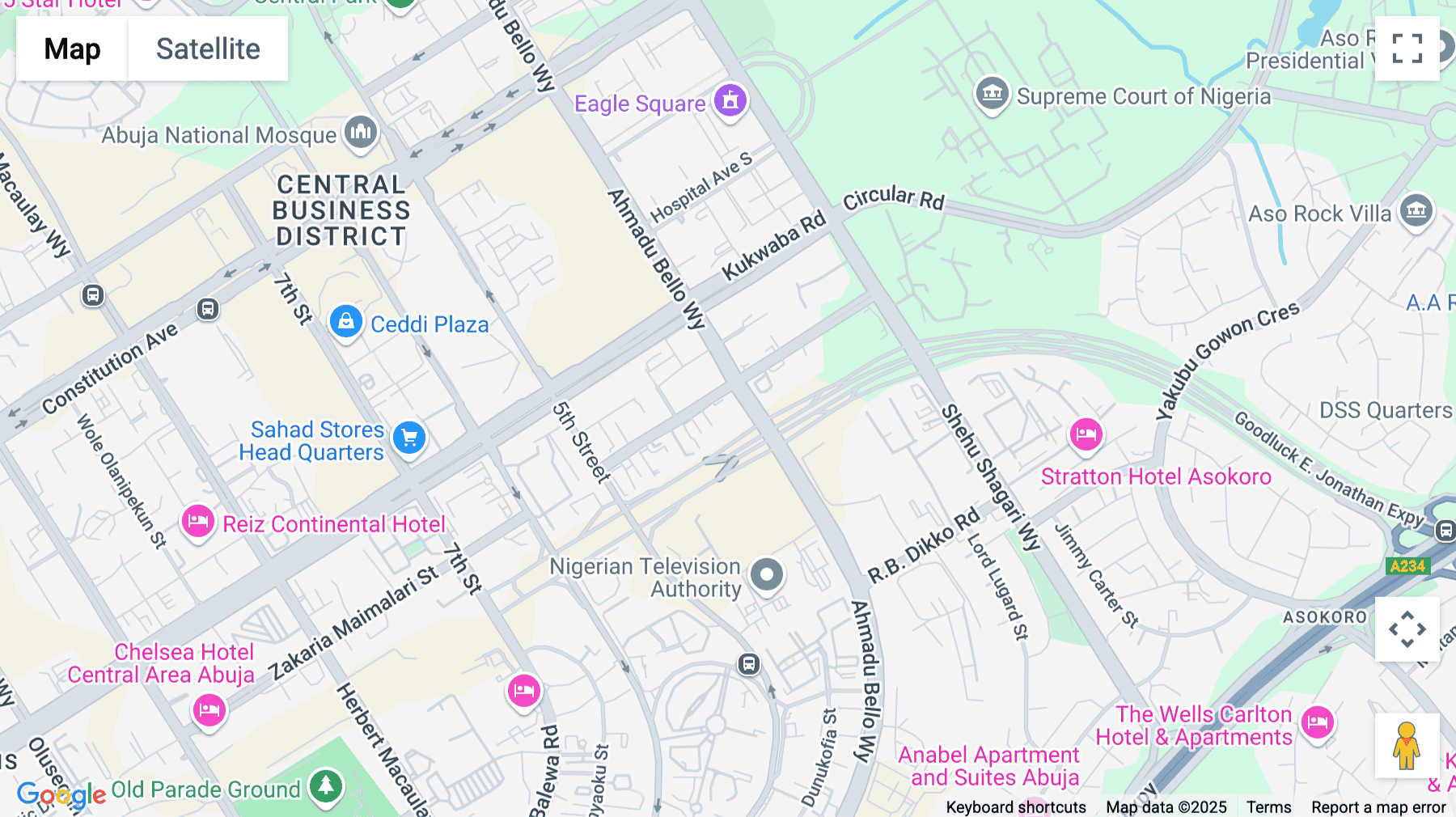 Click for interative map of 4th Floor, Building 2, Rivers House, Plot 83, Ralph Shodeinde Street, Central Business District, Abuja