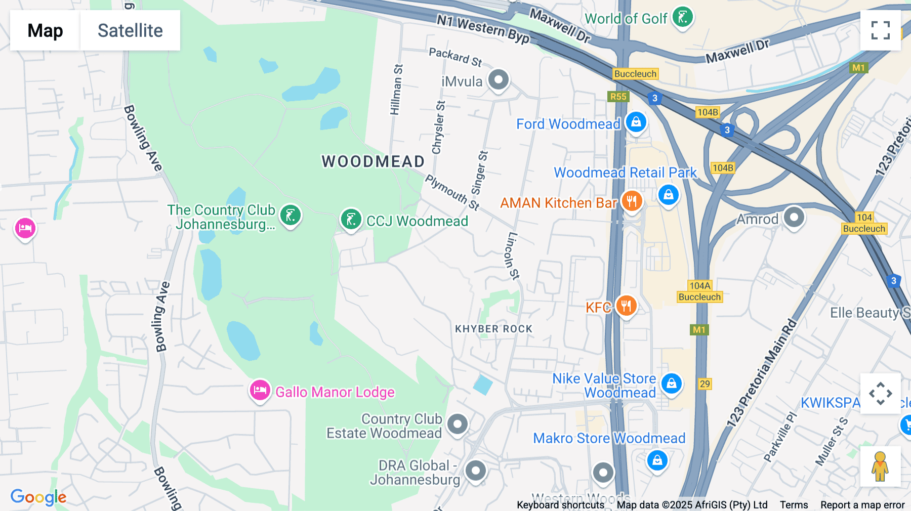 Click for interative map of Woodmead North Office Park, 54 Maxwell Road, Block B, Sandton