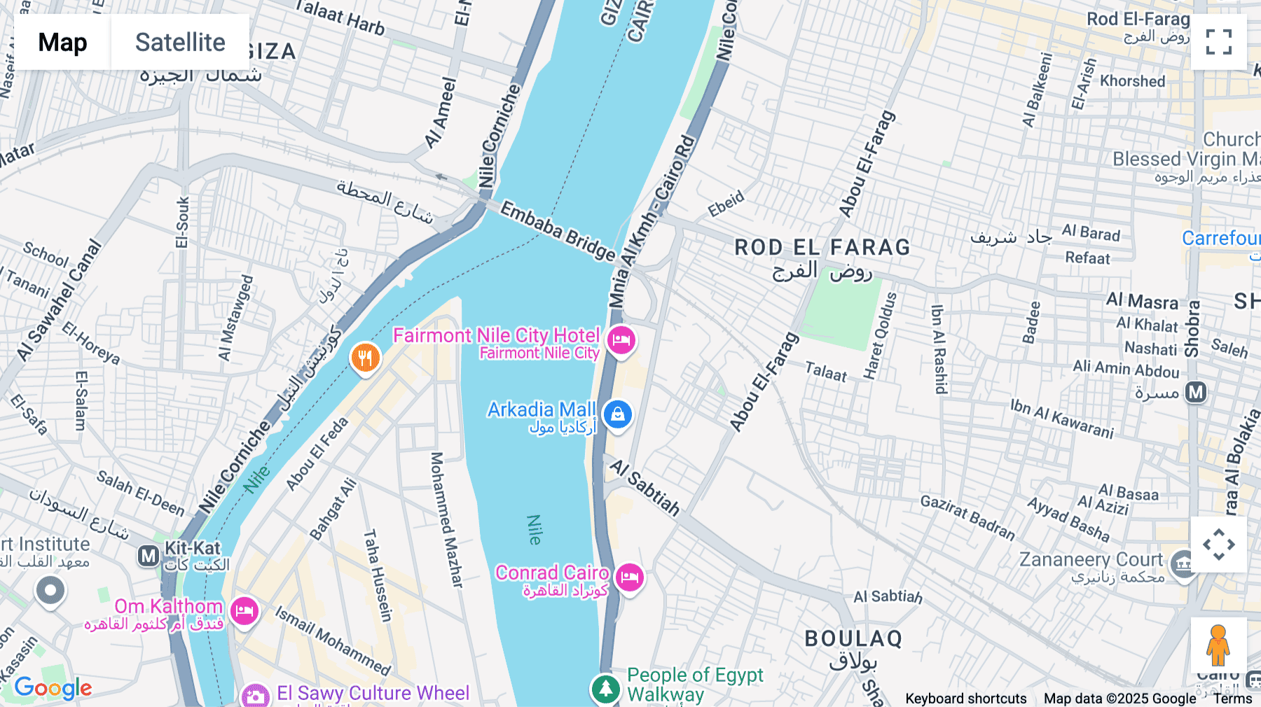 Click for interative map of North Tower, Nile City Towers, Cornish El Nile, 19th Floor, Cairo