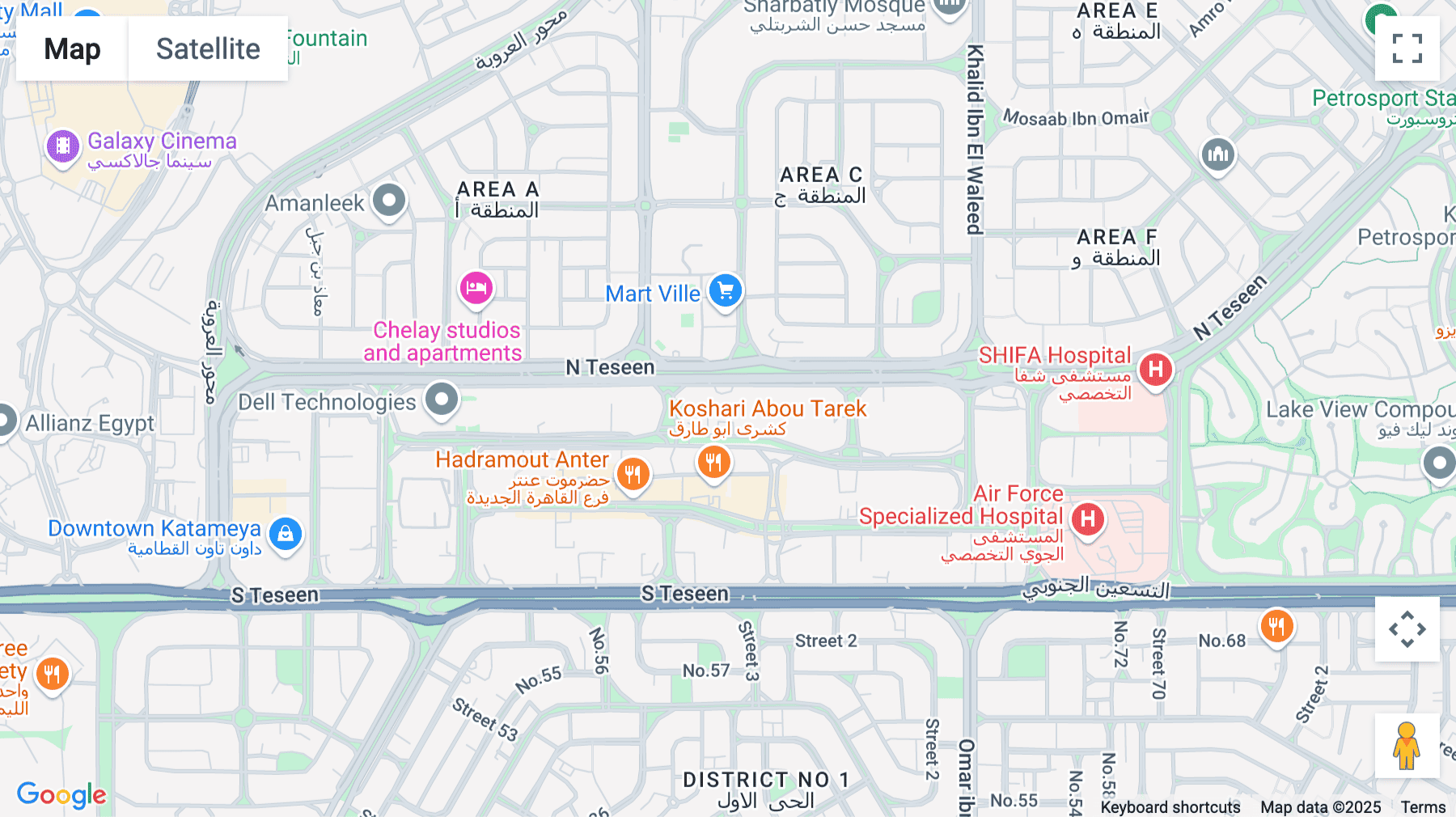 Click for interative map of 47th Building, North 90th Street, New Cairo 1, Cairo
