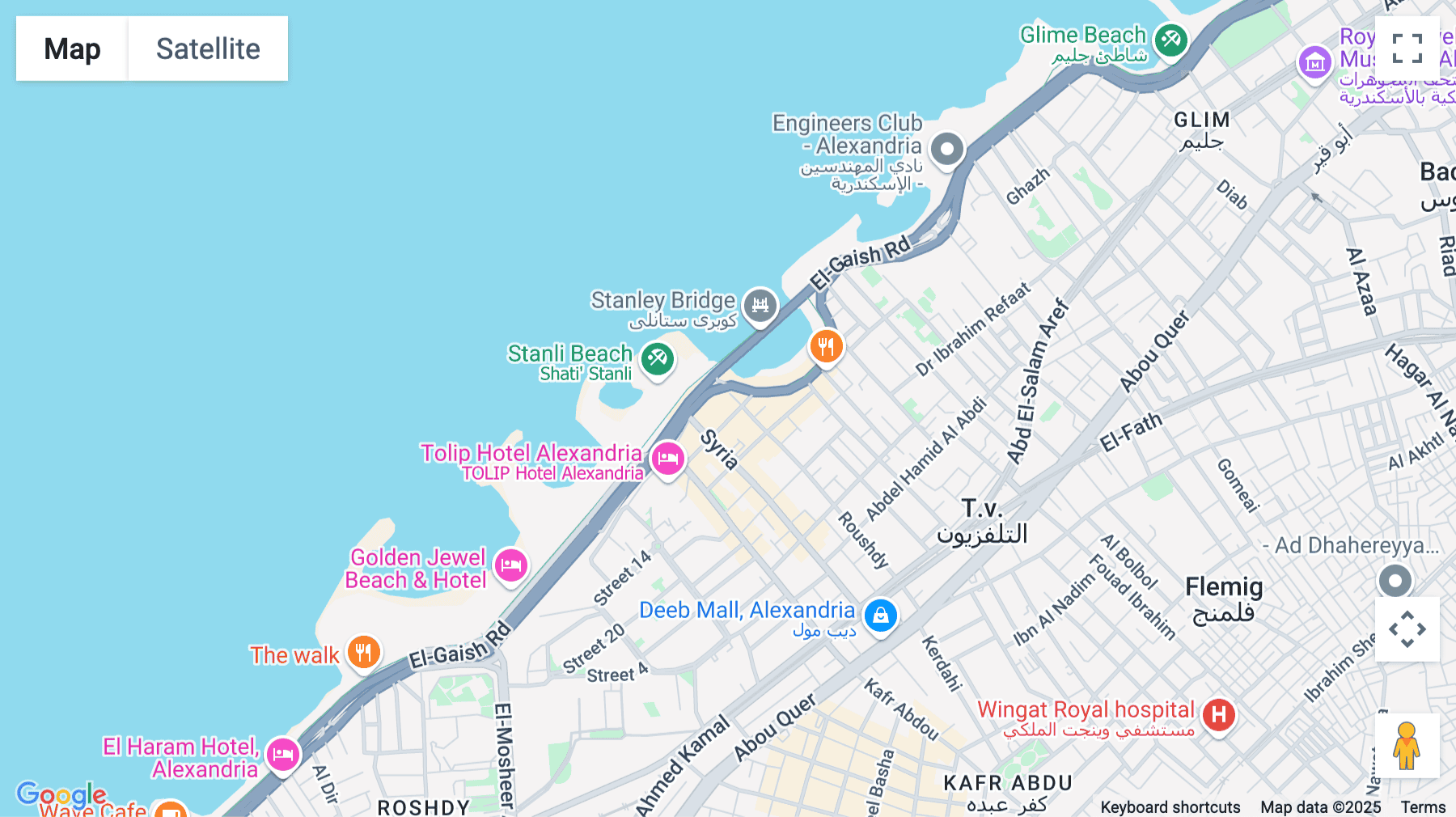 Click for interative map of 1st Floor, Kamarayet Roushdy Building, Alexandria