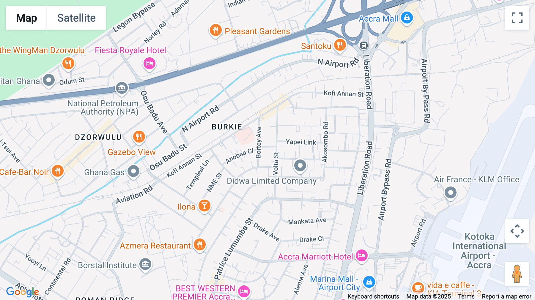 Click for interative map of Airport Residential Area, 3rd Floor, OMA Building, Accra
