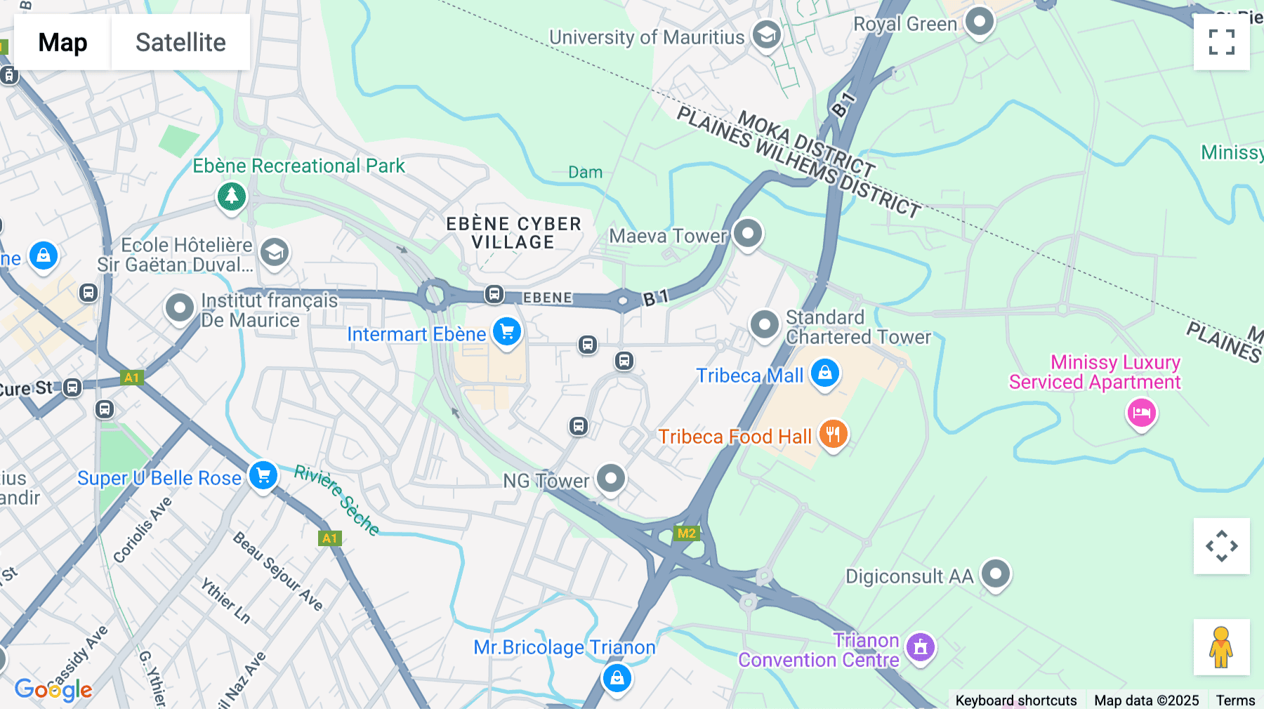 Click for interative map of Nexsky Building, Hotel Street, 7th Floor, Cybercity, Quatres Bornes, Ebene