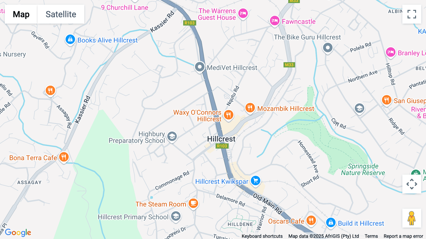 Click for interative map of 71 Old Main Road, Hillcrest, Hillcrest