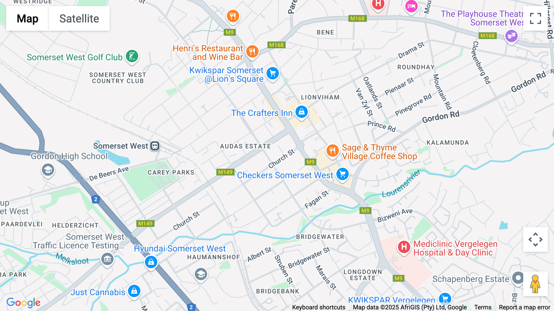 Click for interative map of 14 Church Street, Strand, Somerset West