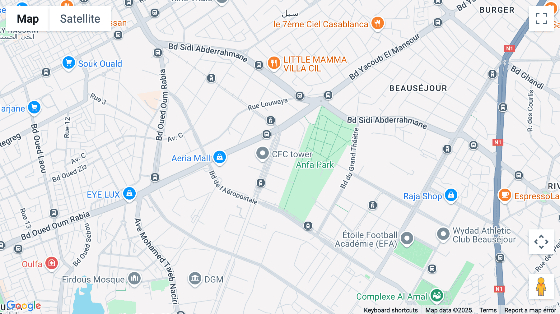 Click for interative map of Casa Business Towers, 12th Floor, Avenue Main Street, Casablanca
