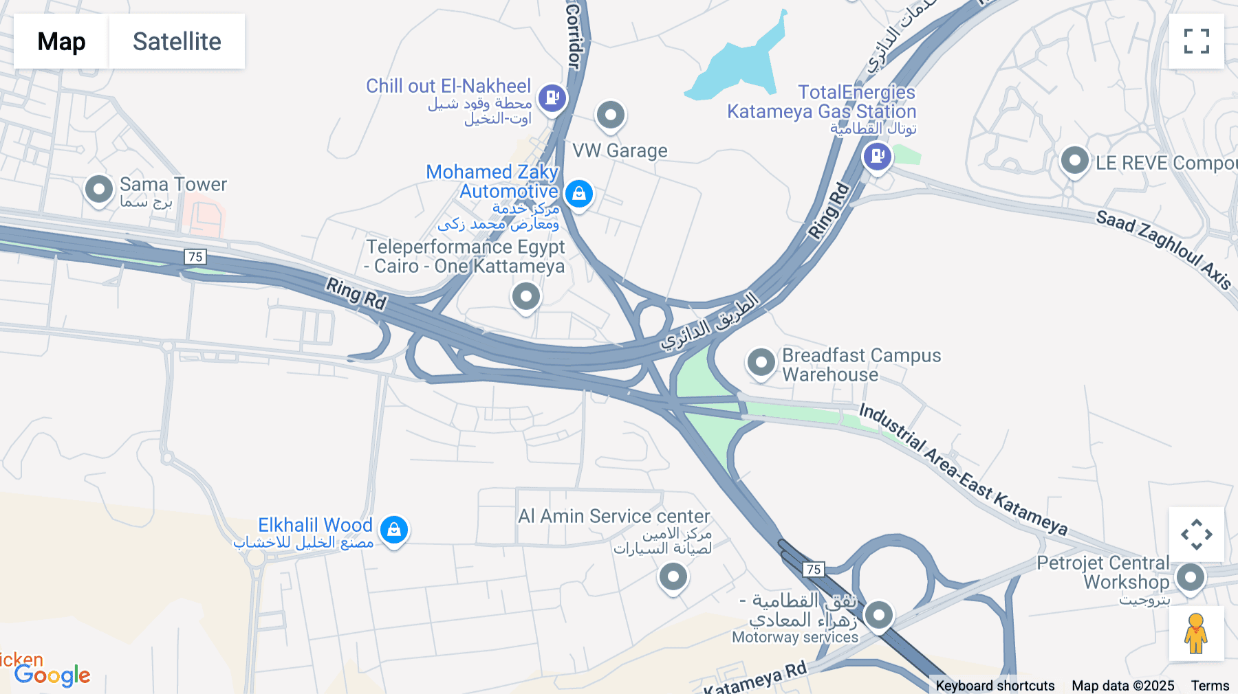 Click for interative map of One Kattameya Business District Cairo, Al Hay Al Asher, Kattameya, El Mokattam, Cairo