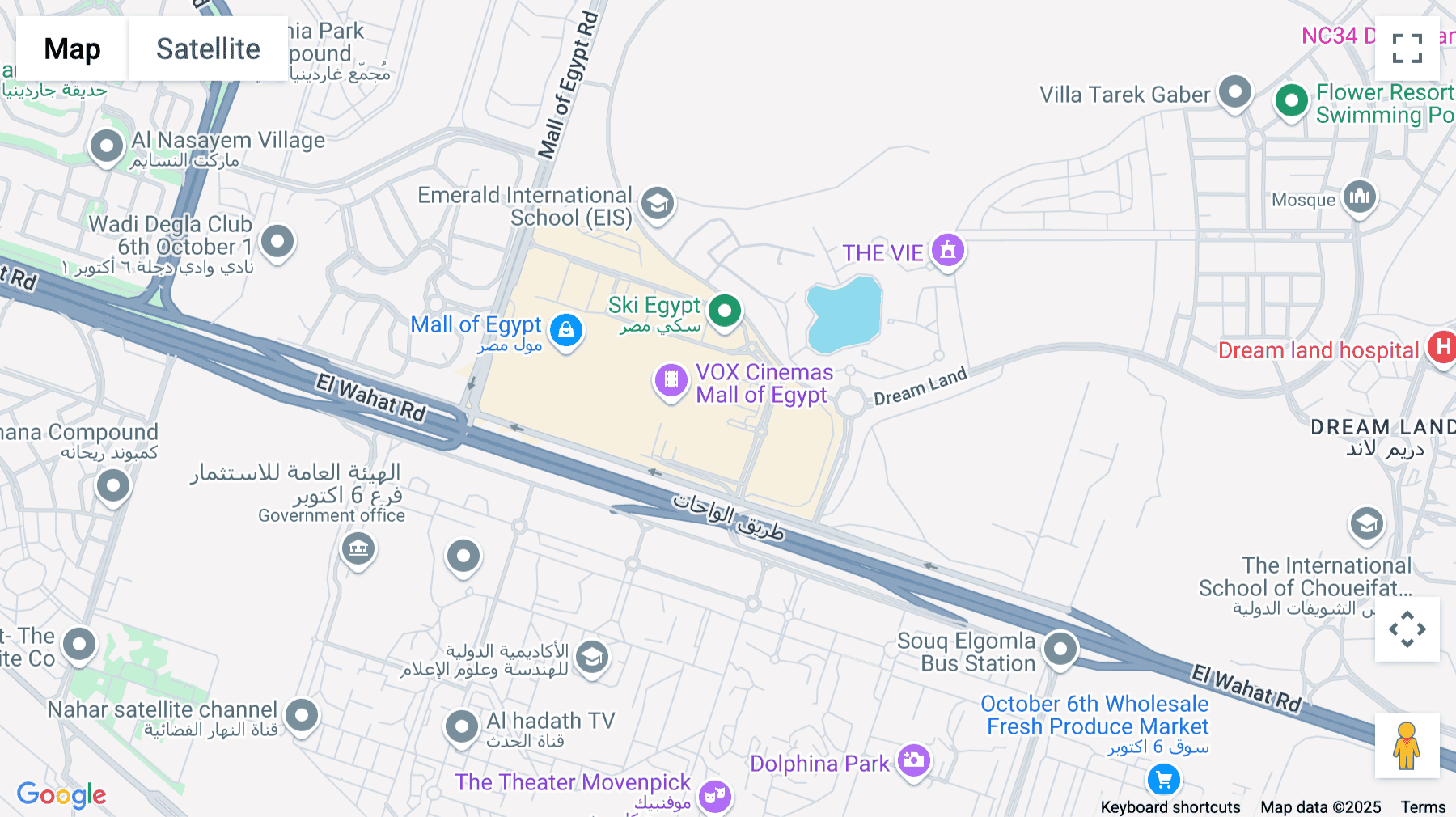 Click for interative map of Mall of Egypt, Wahat Road, 6 October City, Giza, Cairo