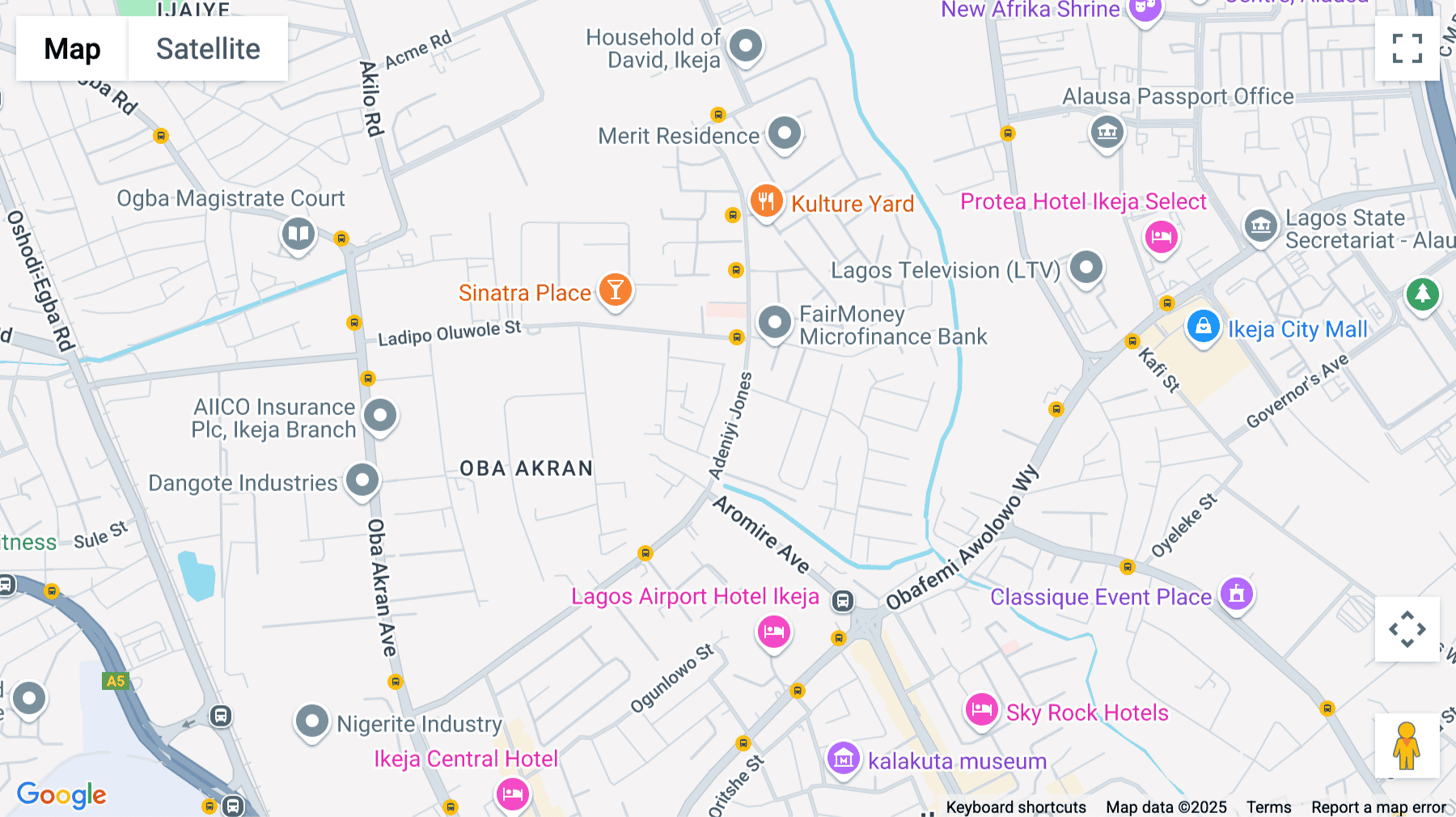 Click for interative map of 69 Adeniyi Jones, Ikeja, Lagos