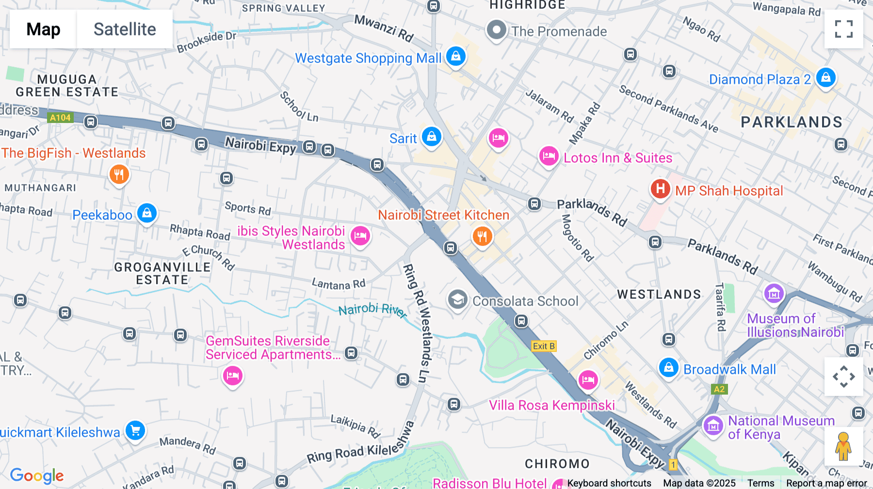 Click for interative map of 14805 Waiyaki Way, One Africa Place, 5th Floor, Nairobi