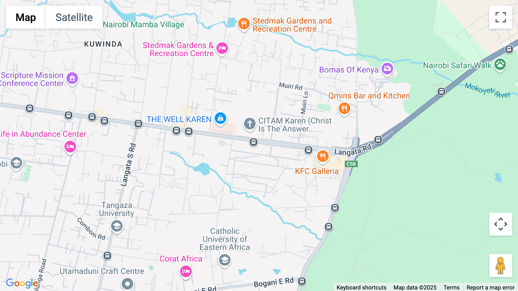 Click for interative map of Seminary Rd, Off Lang'ata Rd, Lang'ata, Galleria Business Park, Nairobi