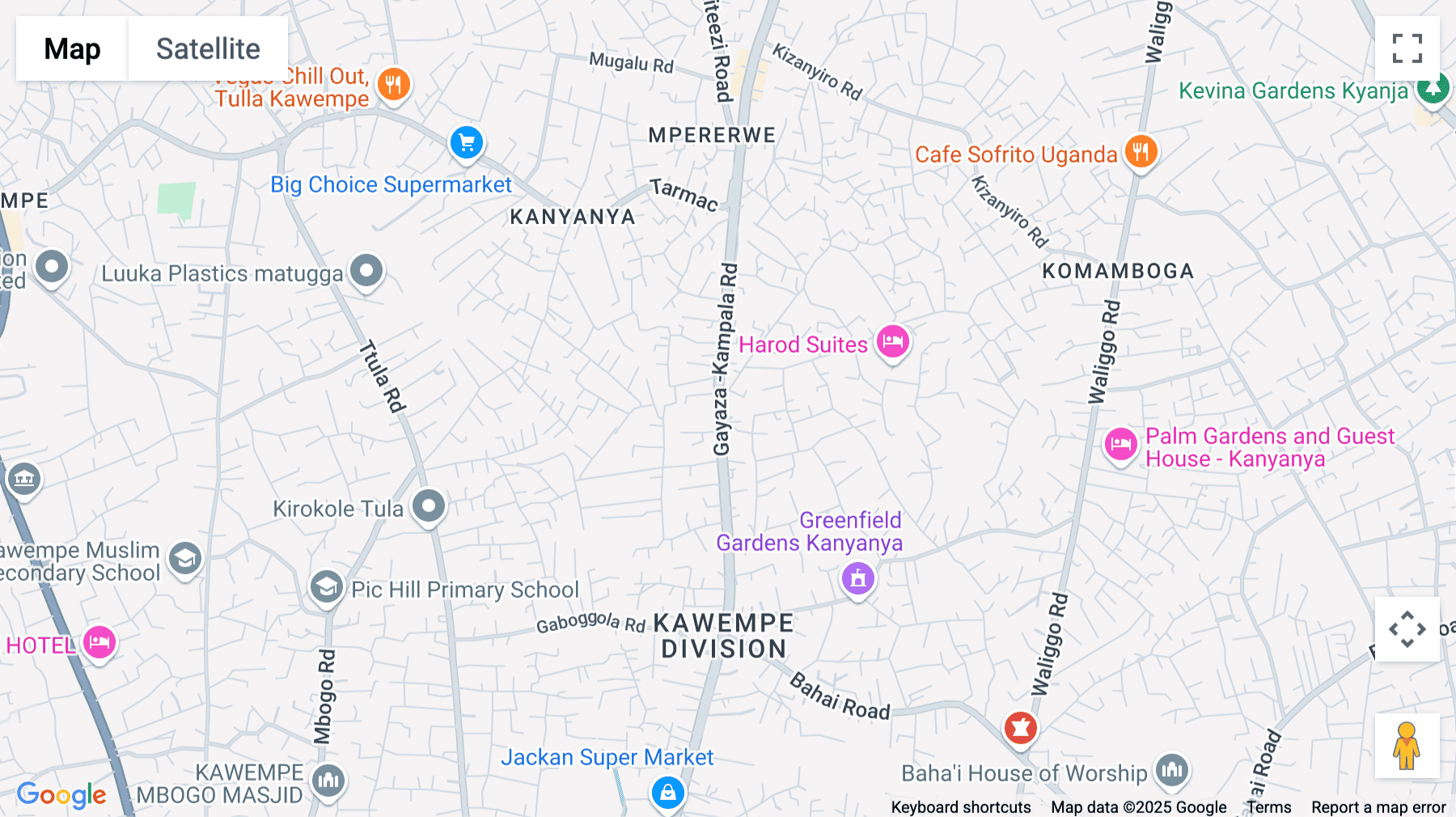 Click for interative map of CW007, 2nd floor, Akamwesi Shopping Mall, Gayaza-Kampala Road, Kampala