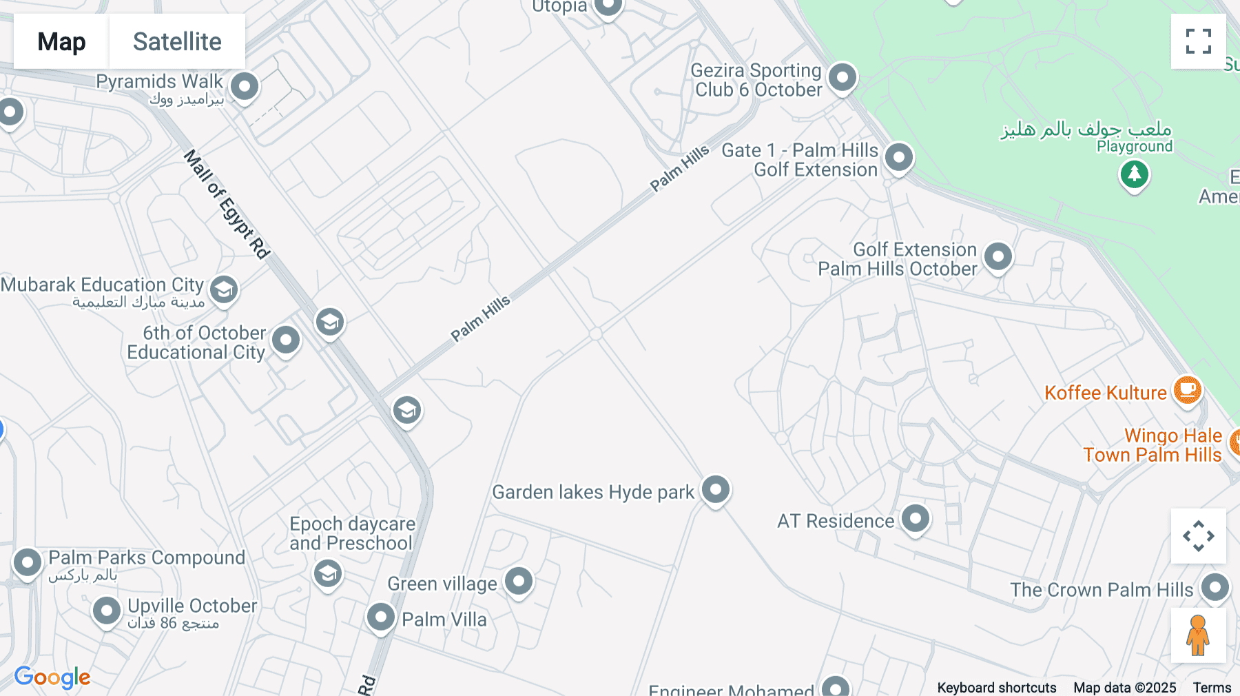 Click for interative map of Golf Central, Palm Hills, 6th of October City, Giza