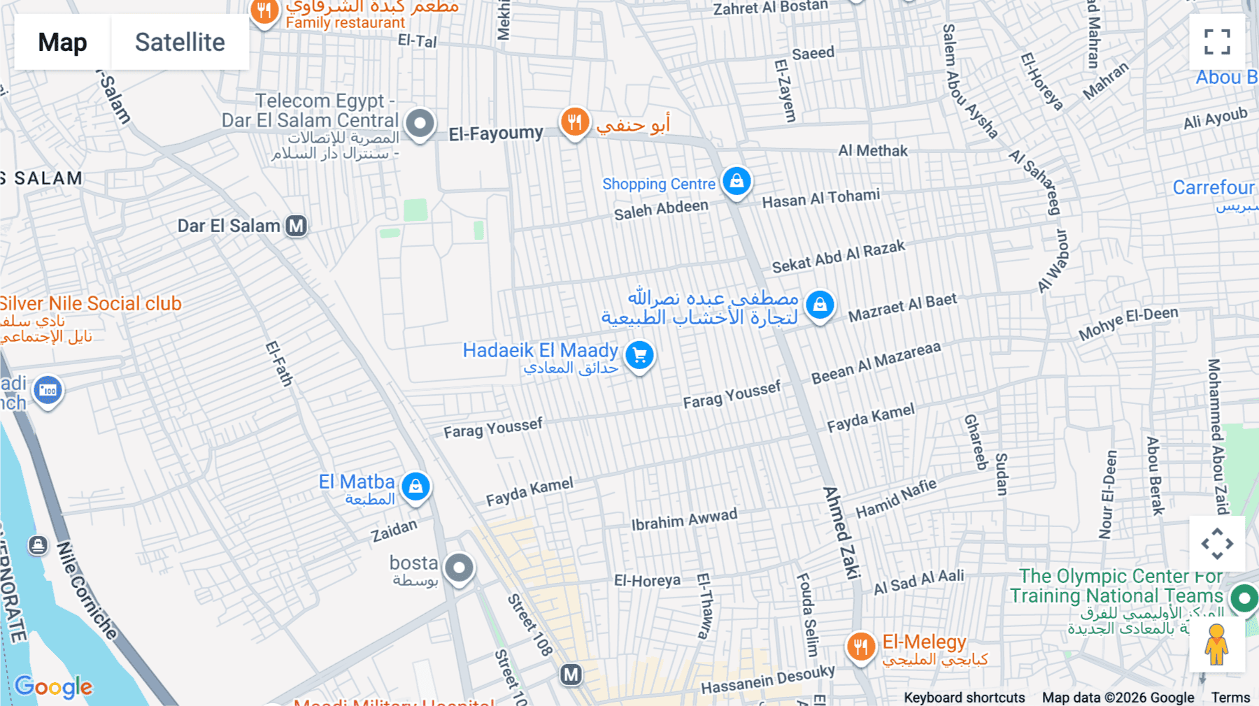 Click for interative map of La Vida Tower, Tunisia Street, Maadi, Cairo
