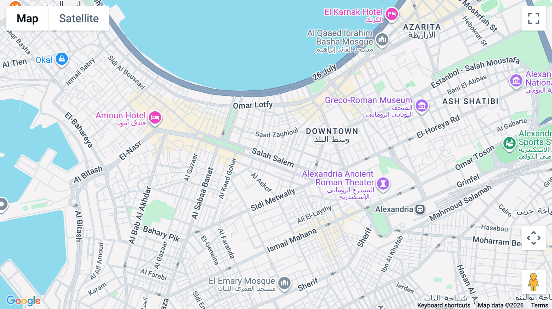 Click for interative map of Salah Salem Street, Down Town, Building No. 12 (Mansour Office Building), 2nd & 3rd Floor, Alexandria