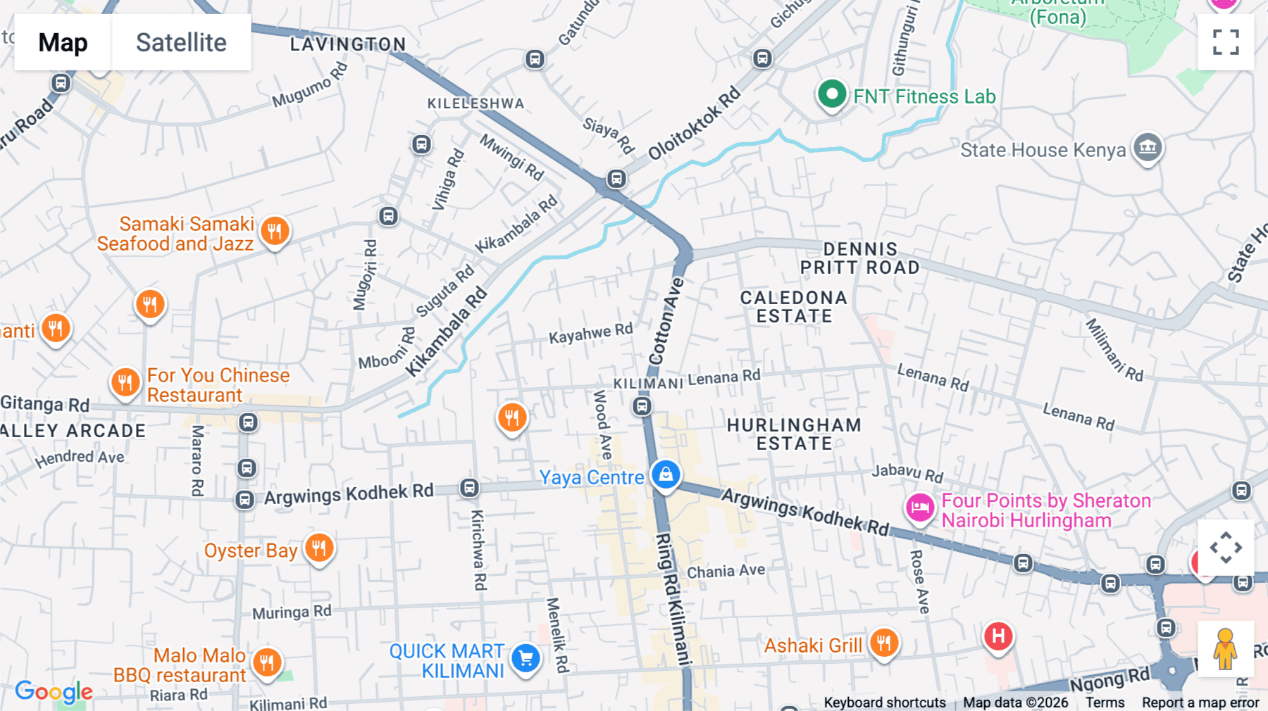 Click for interative map of Ring Road Parklands, Highridge, Nairobi