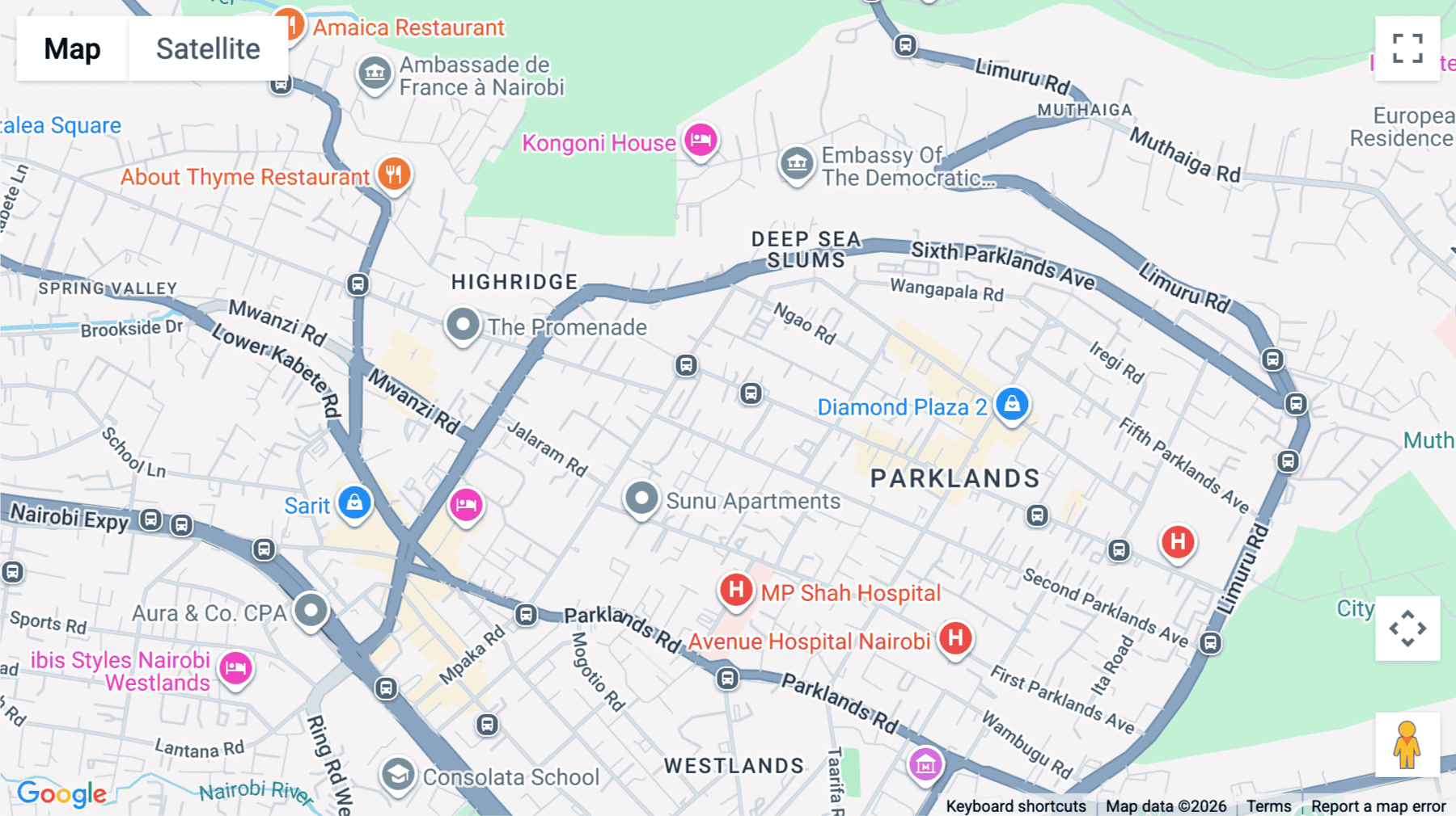 Click for interative map of 209, 3rd Parklands Avenue, Parklands, Nairobi