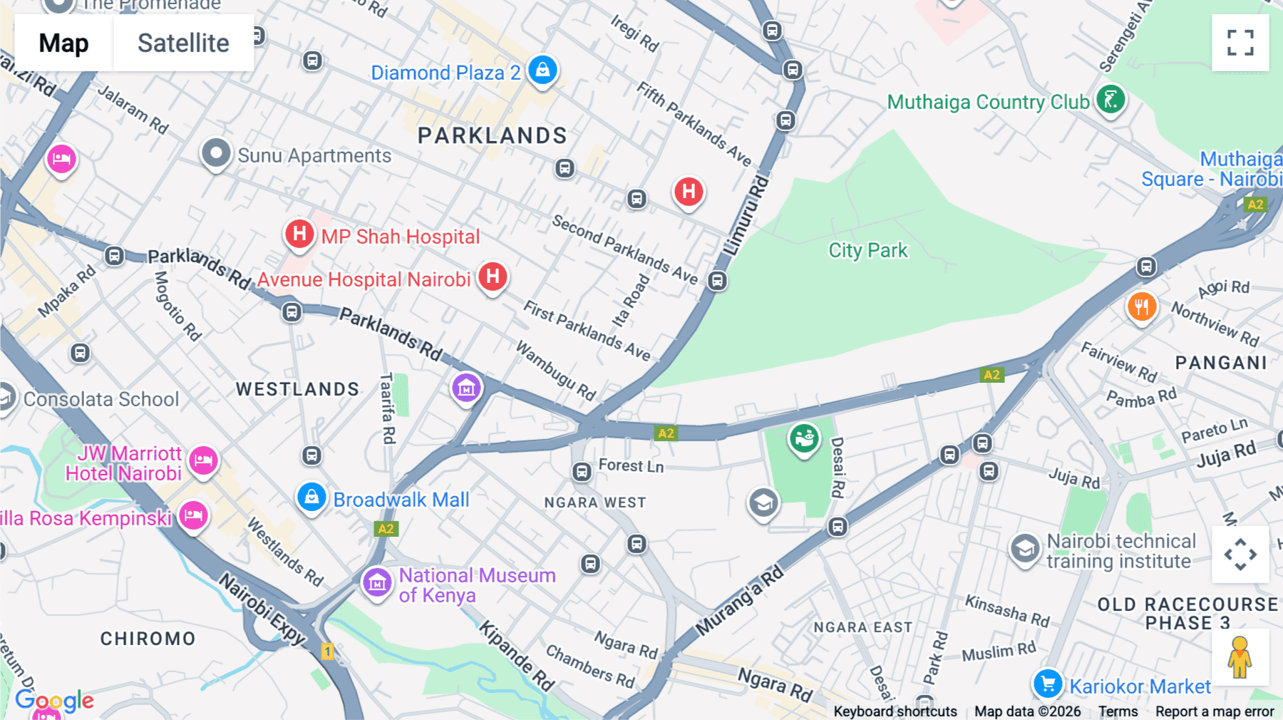 Click for interative map of Limuru Rd/1st Parklands Ave: 1 Park Avenue, I&M Building, 6th floor, Nairobi