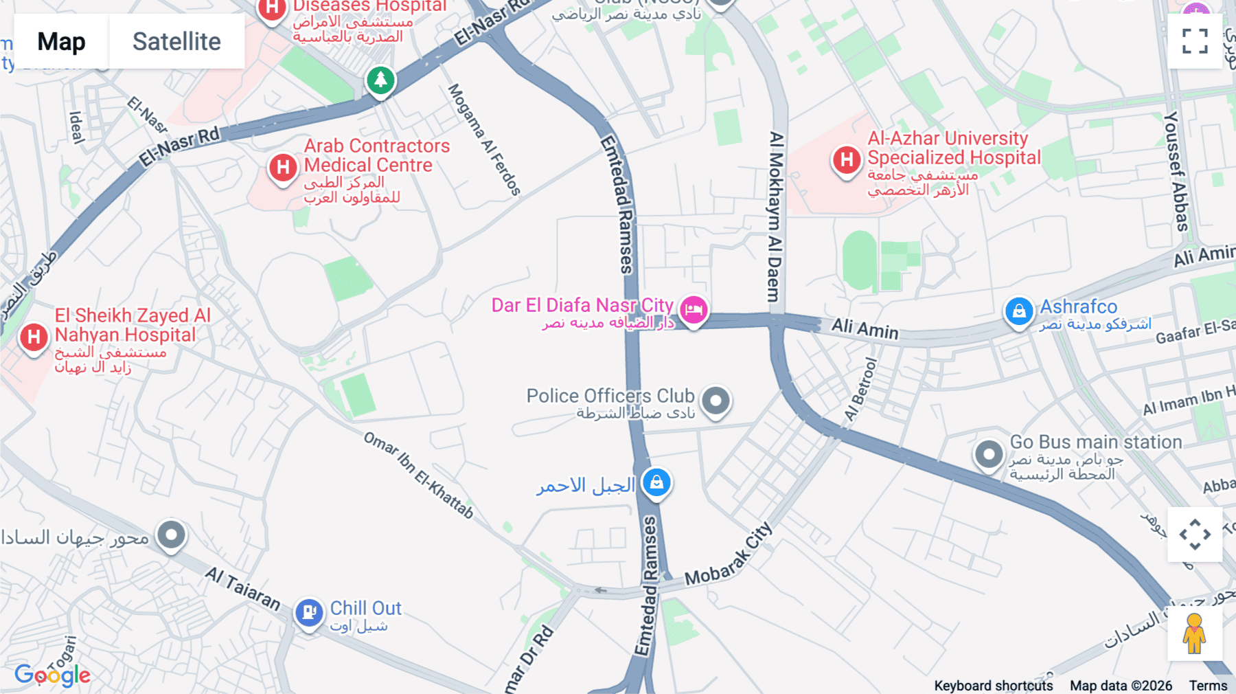 Click for interative map of Namaa Building, 5th Floor, 155 Emtedad Ramses, Al Hay as Sades, 6th District, Cairo