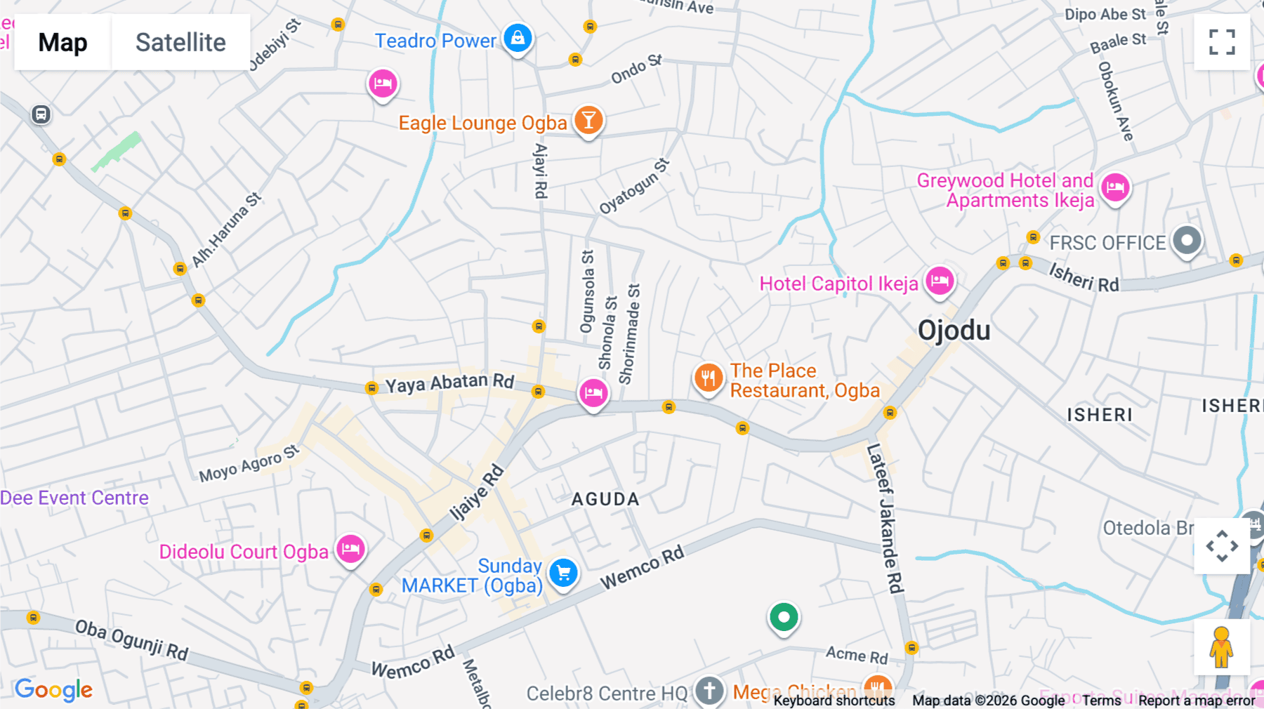 Click for interative map of 1, Ogunnusi Road, Opposite Excellence Hotel, Aguda Ogba, Ojodu Berger
