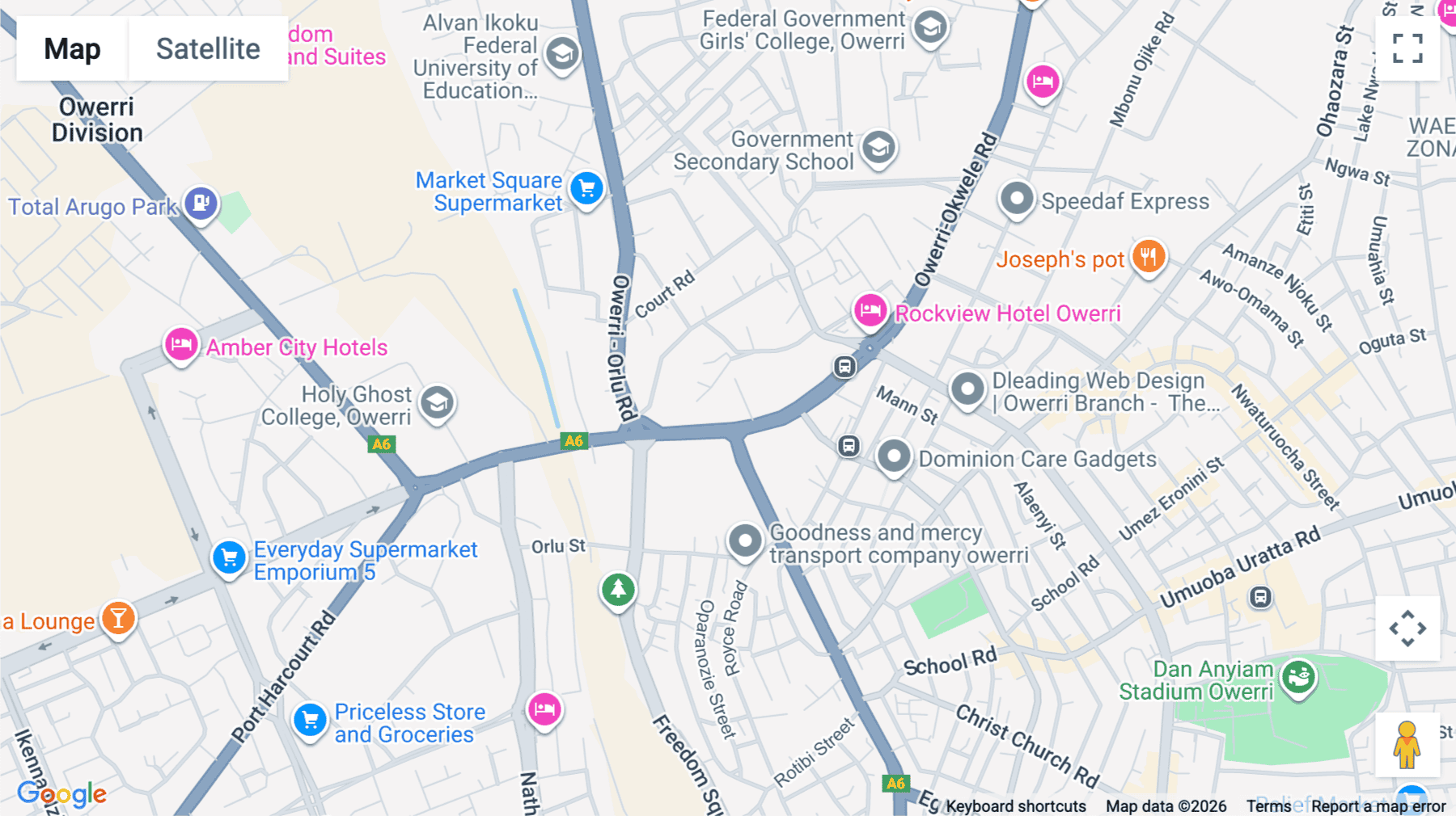Click for interative map of 20 Bank Road, Ground & 1st Floor, Owerri