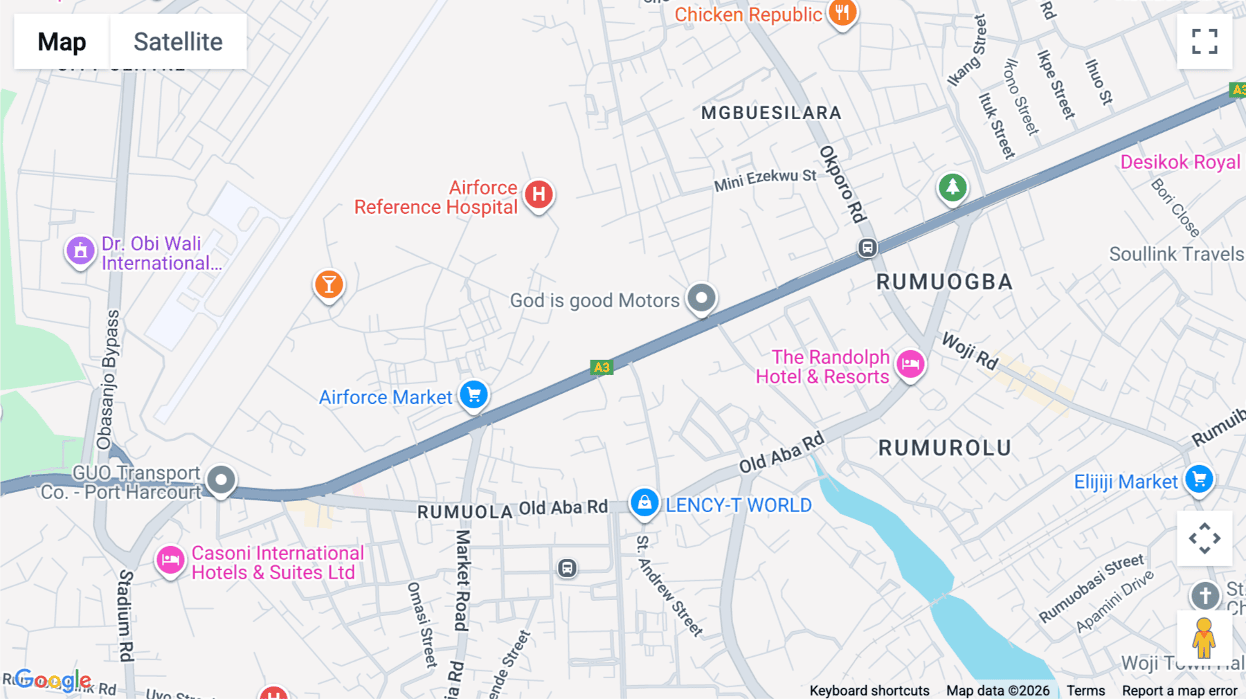 Click for interative map of 37 Aba Road, PH Tower, 14th & 15th FL, Port Harcourt