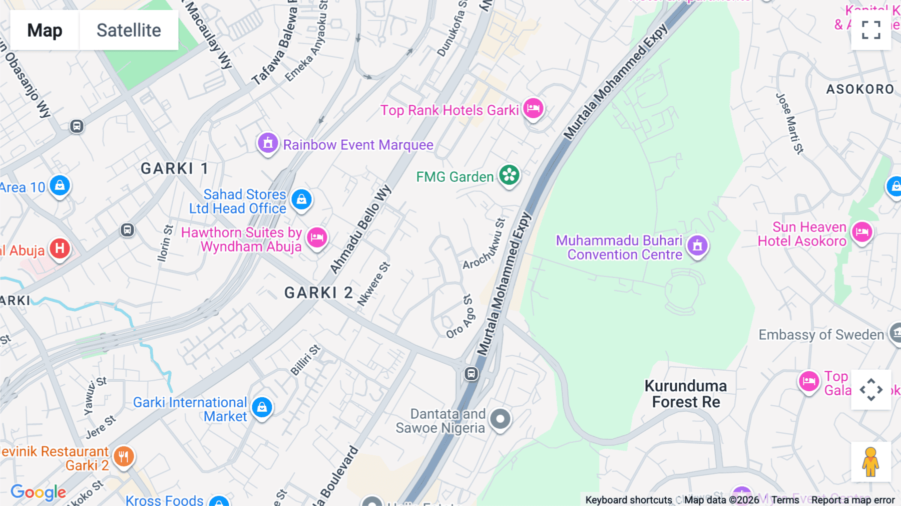 Click for interative map of 28 Okemesi Crescent, Garki II, Abuja