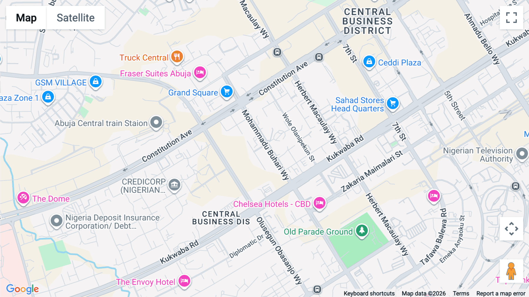 Click for interative map of Sterling Bank Plaza, Mohammadu Buhari Way, Abuja