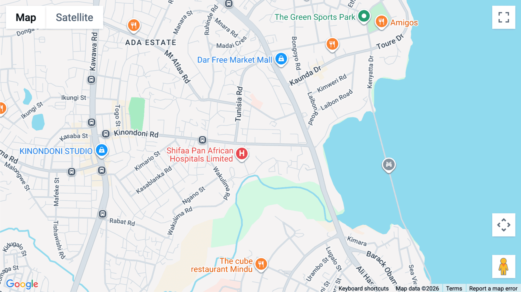 Click for interative map of Acacia Estates Offices, Plot No. 84, Kinondoni Road, Kinondoni, Dar es Salaam