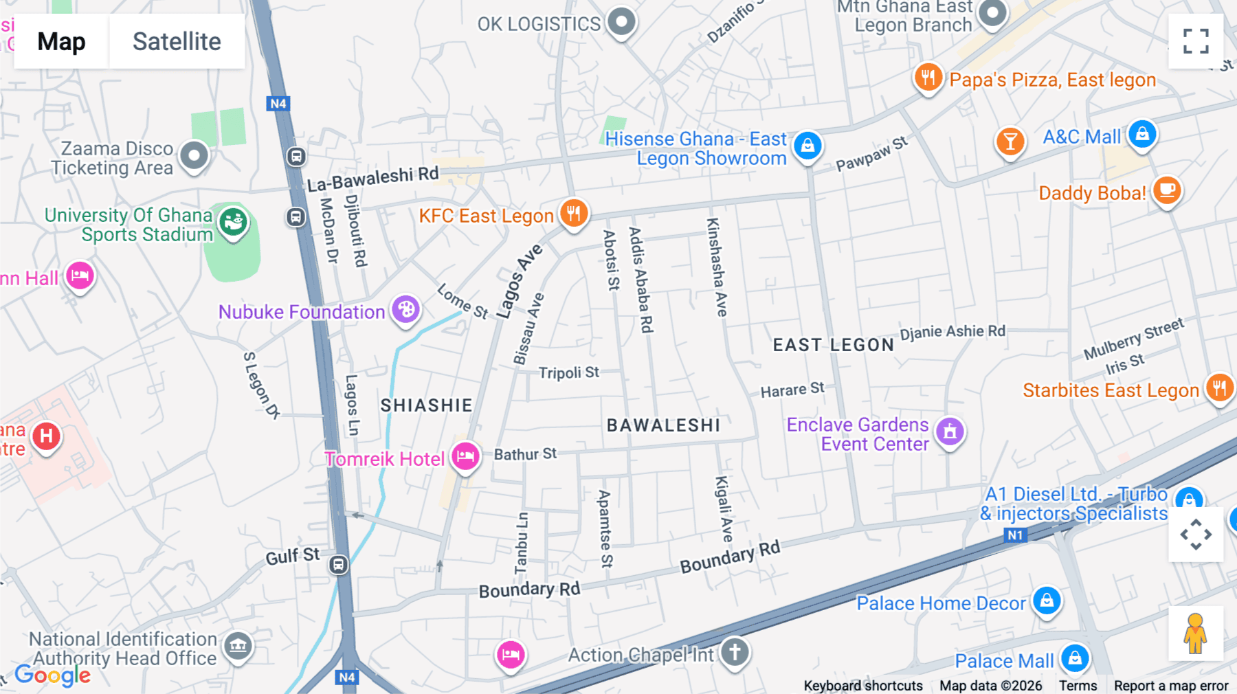 Click for interative map of ABOTSI STREET ACCRA, Accra