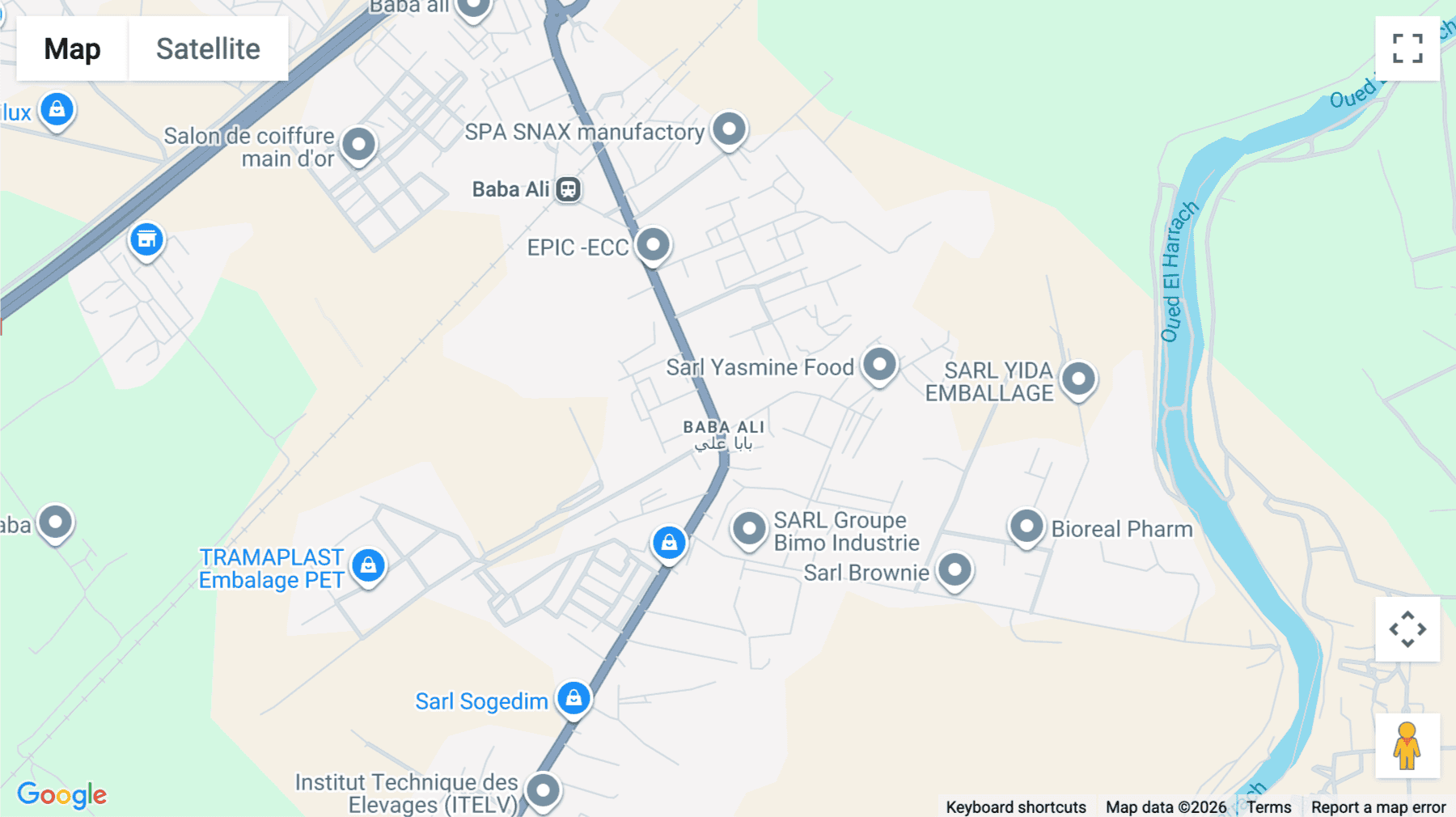 Click for interative map of 01 Route de Baba Ali, Saoula, Algiers