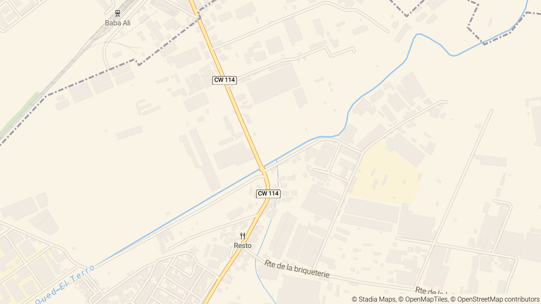 Map showing office location at 01 Route de Baba Ali, Saoula, Algiers, Algeria