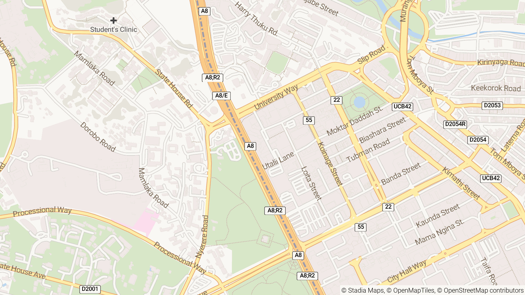 Map showing office location at View Park Towers, Utalii Street, Nairobi, Kenya