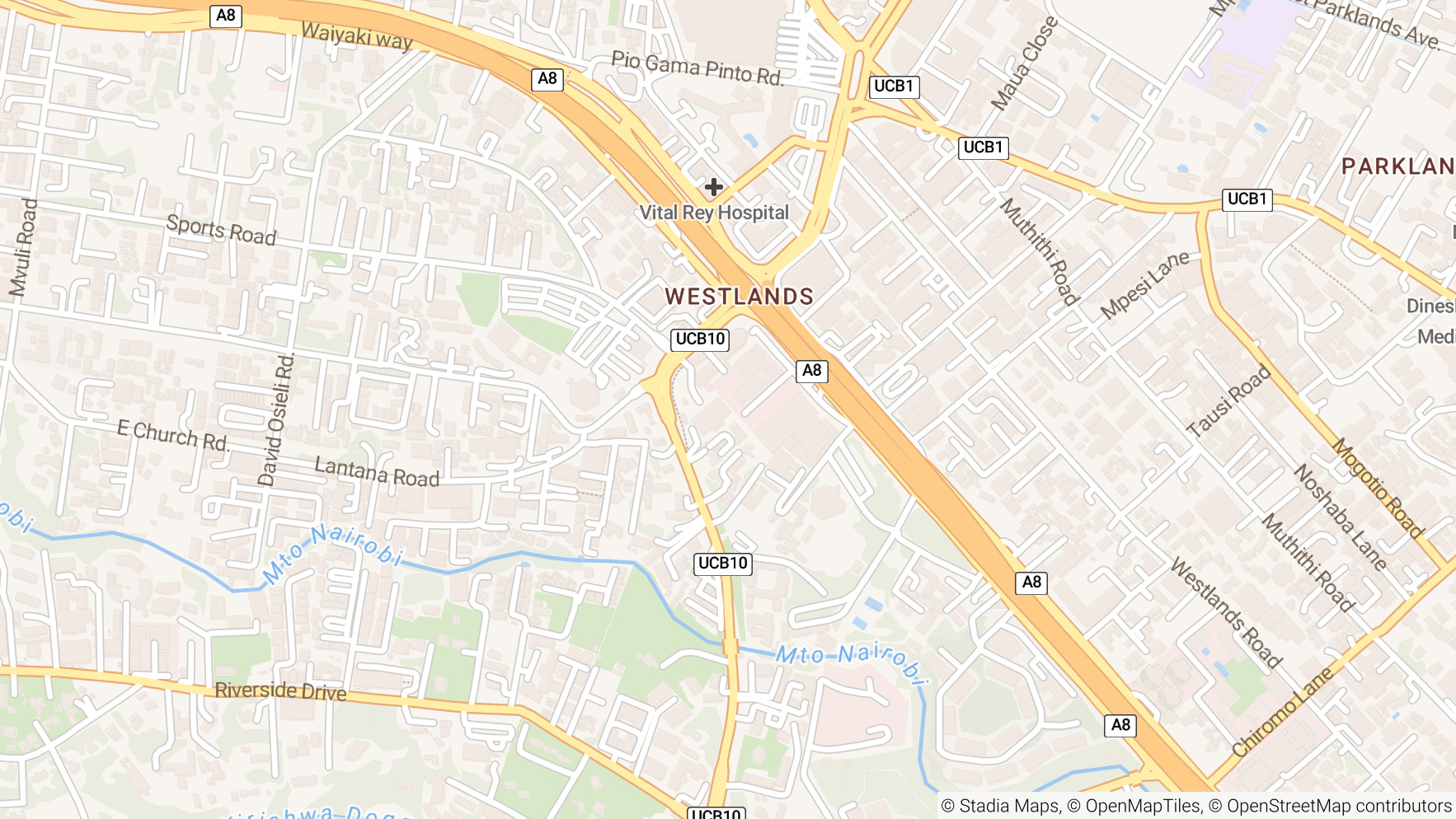 Map showing office location at Ring Road Westlands Lane, 4th Floor, Delta Corner Annex, Nairobi, Kenya