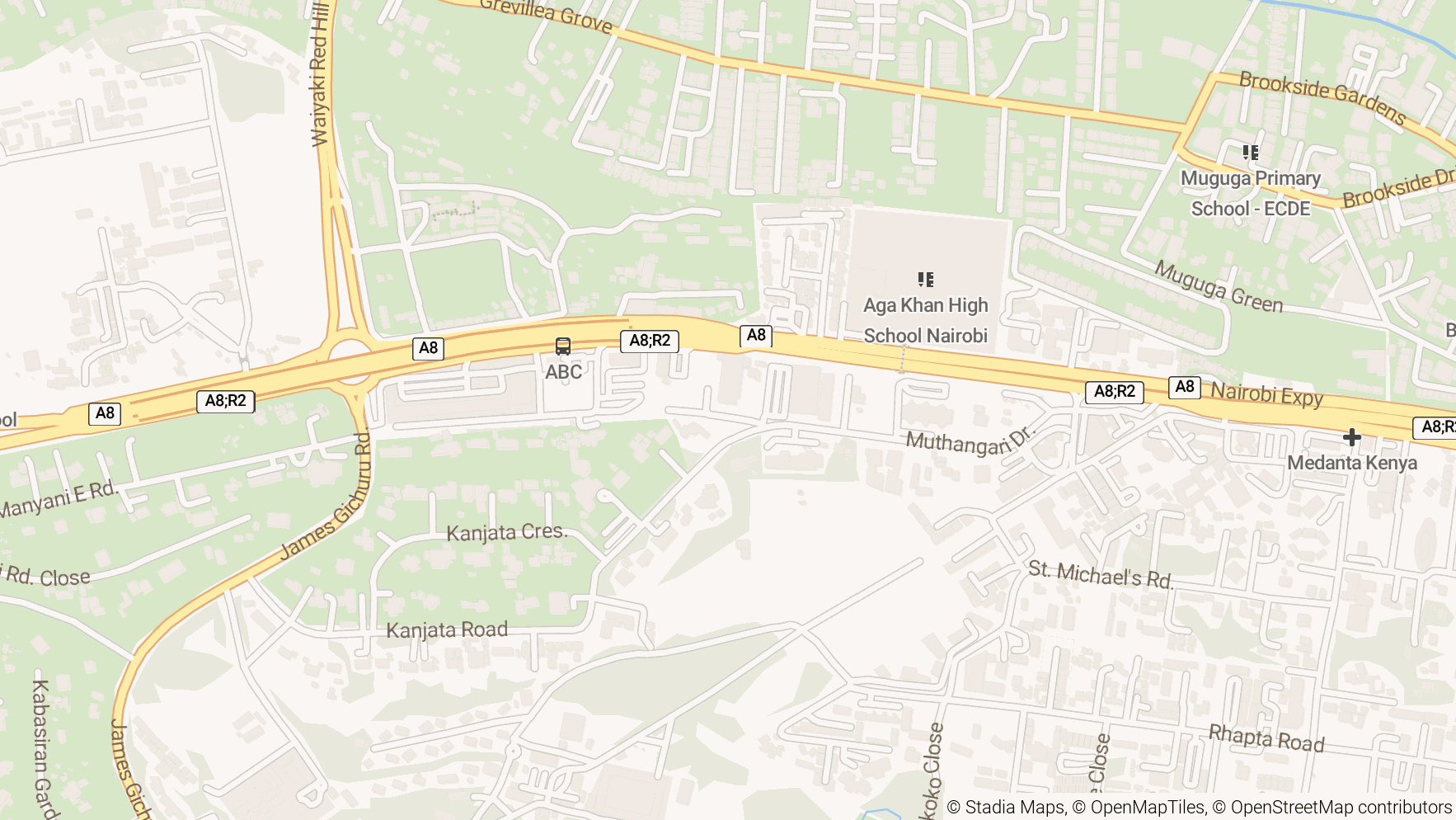 Map showing office location at The Address, 7th Floor, Muthangari Drive, off Waiyaki Way, Nairobi, Kenya