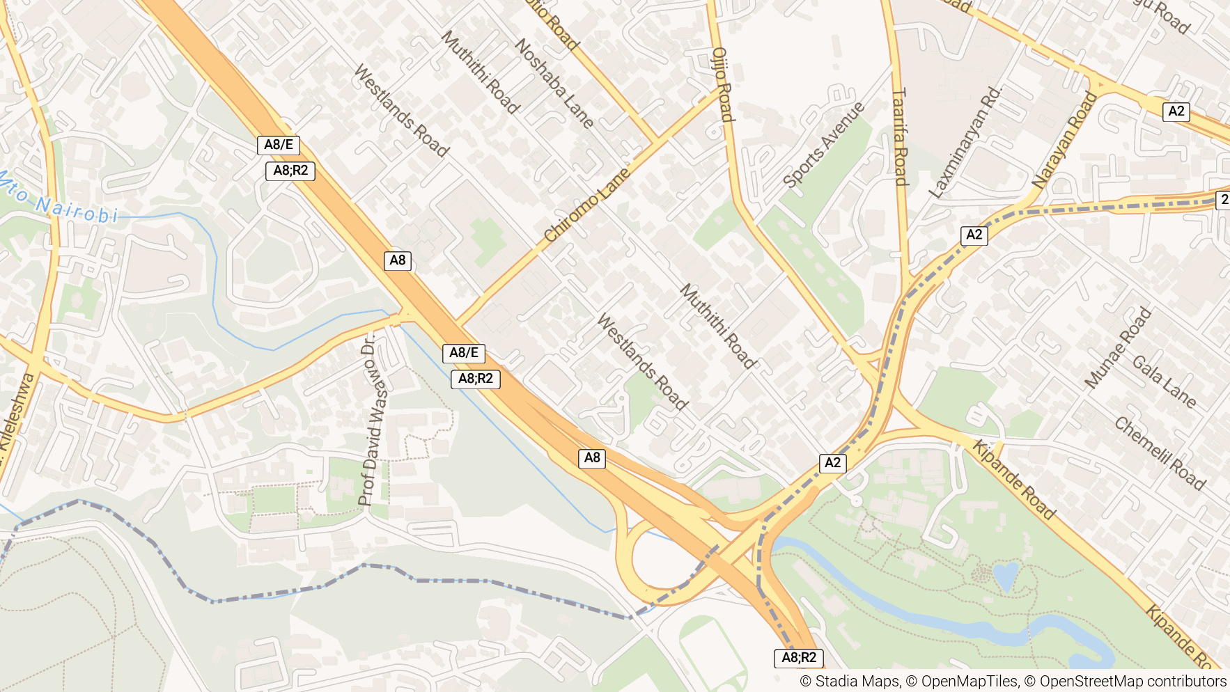 Map showing office location at Westlands Road, 4th Floor, Pramukh Towers, Nairobi, Kenya