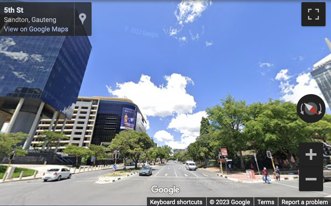 Street View image of Johannesburg, South Africa
