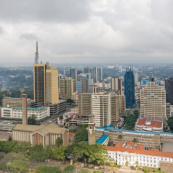 Central business district of Nairobi from Kenyatta International Conference Centre