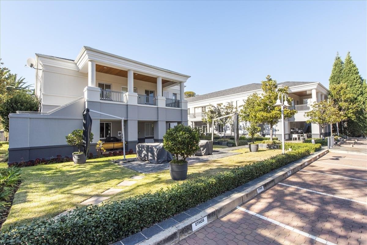 Exterior view of the office building at 36 Fricker Road, Illovo, Sandton, South Africa.