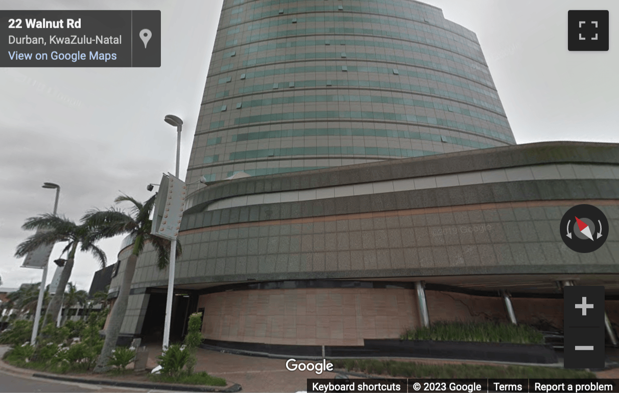 Street View image of 11 Walnut Road, Kingsmead, Durban, South Africa