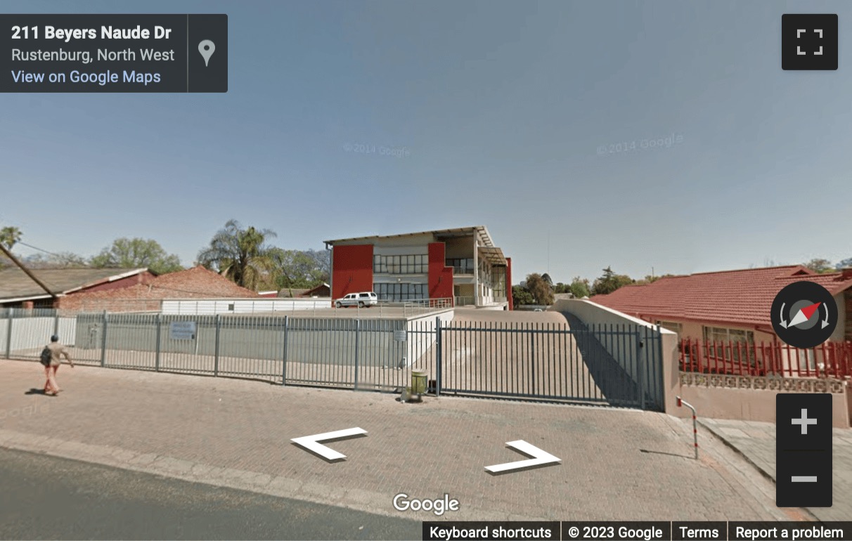 Street View image of 214 Beyers Naude Drive, Rustenburg, South Africa