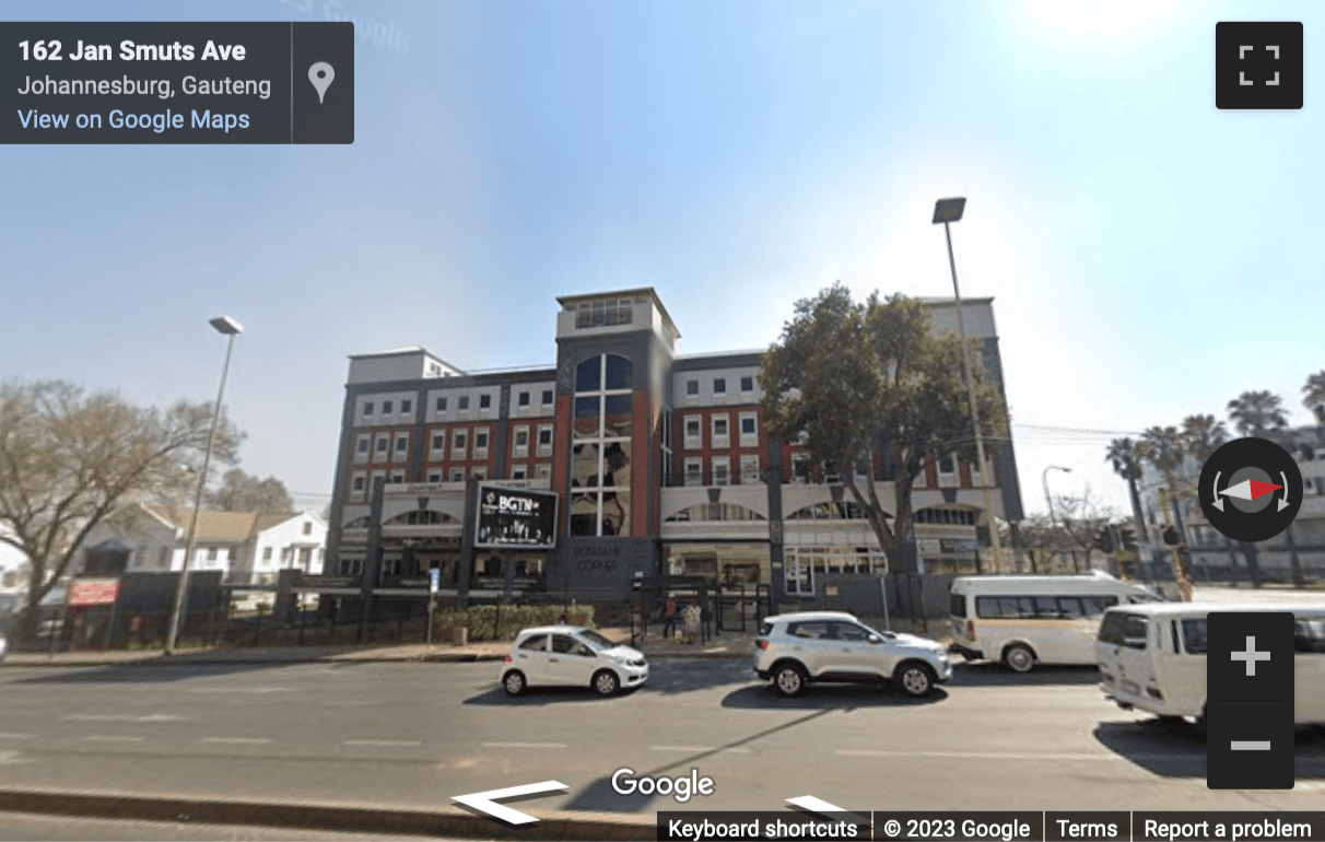Street View image of 191 Jan Smuts Avenue, Rosebank, Johannesburg, Sandton, South Africa