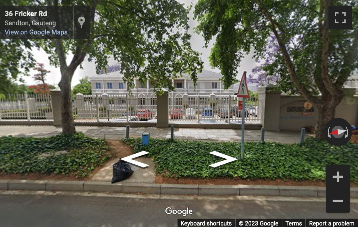 Street View image of 36 Fricker Road, Illovo, Sandton, South Africa